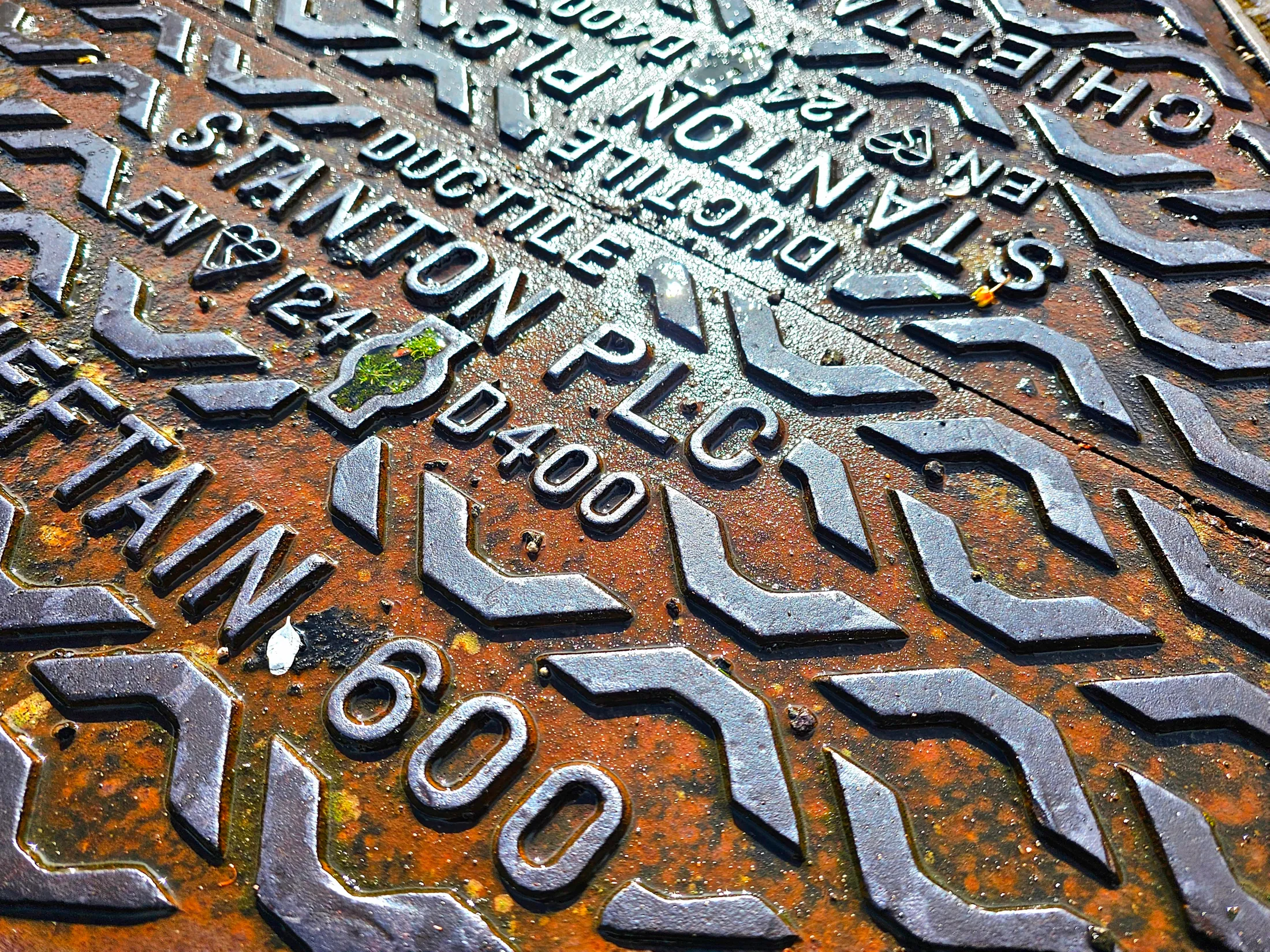 Rusty grate cover