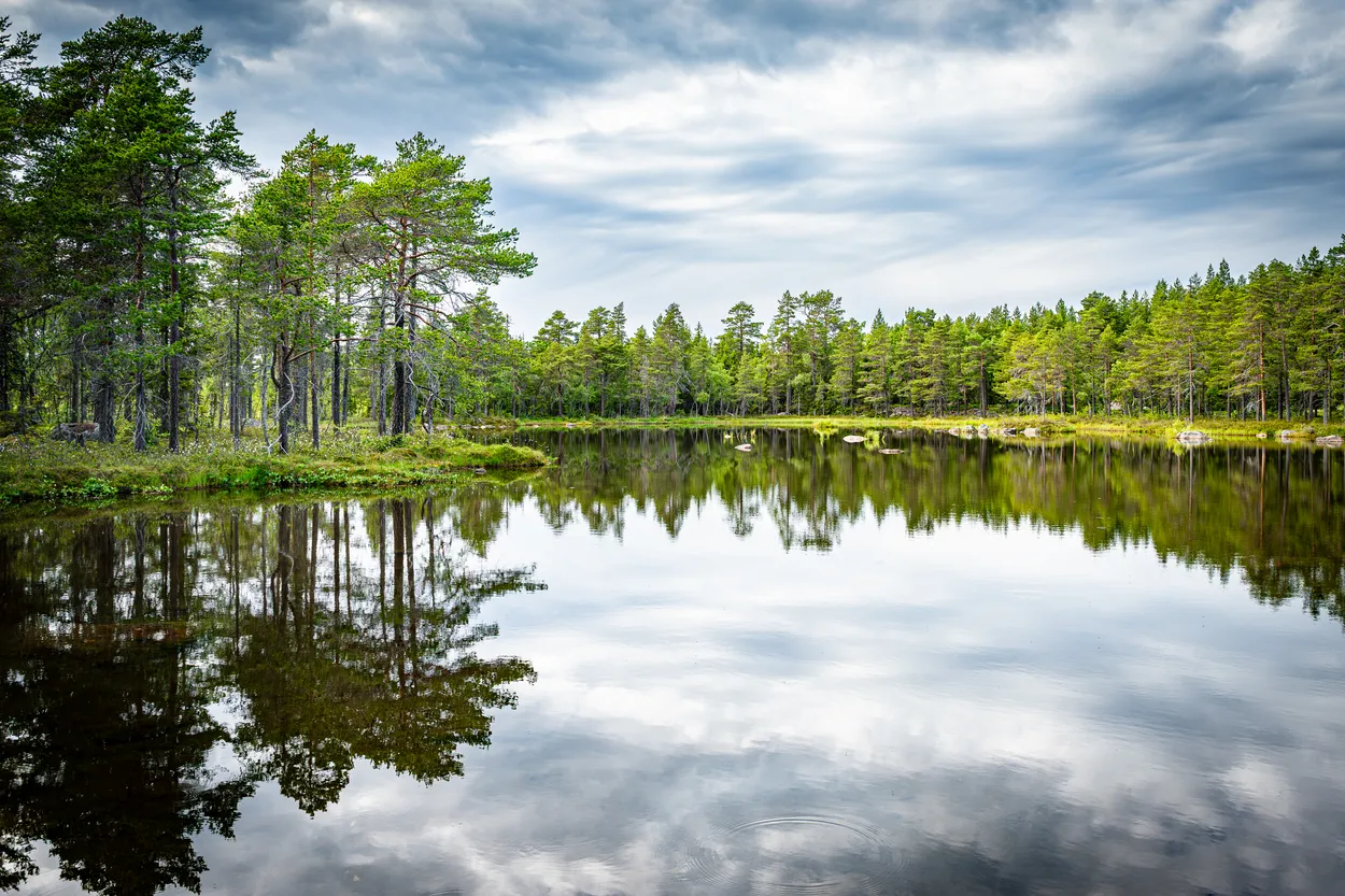 Lake at an island