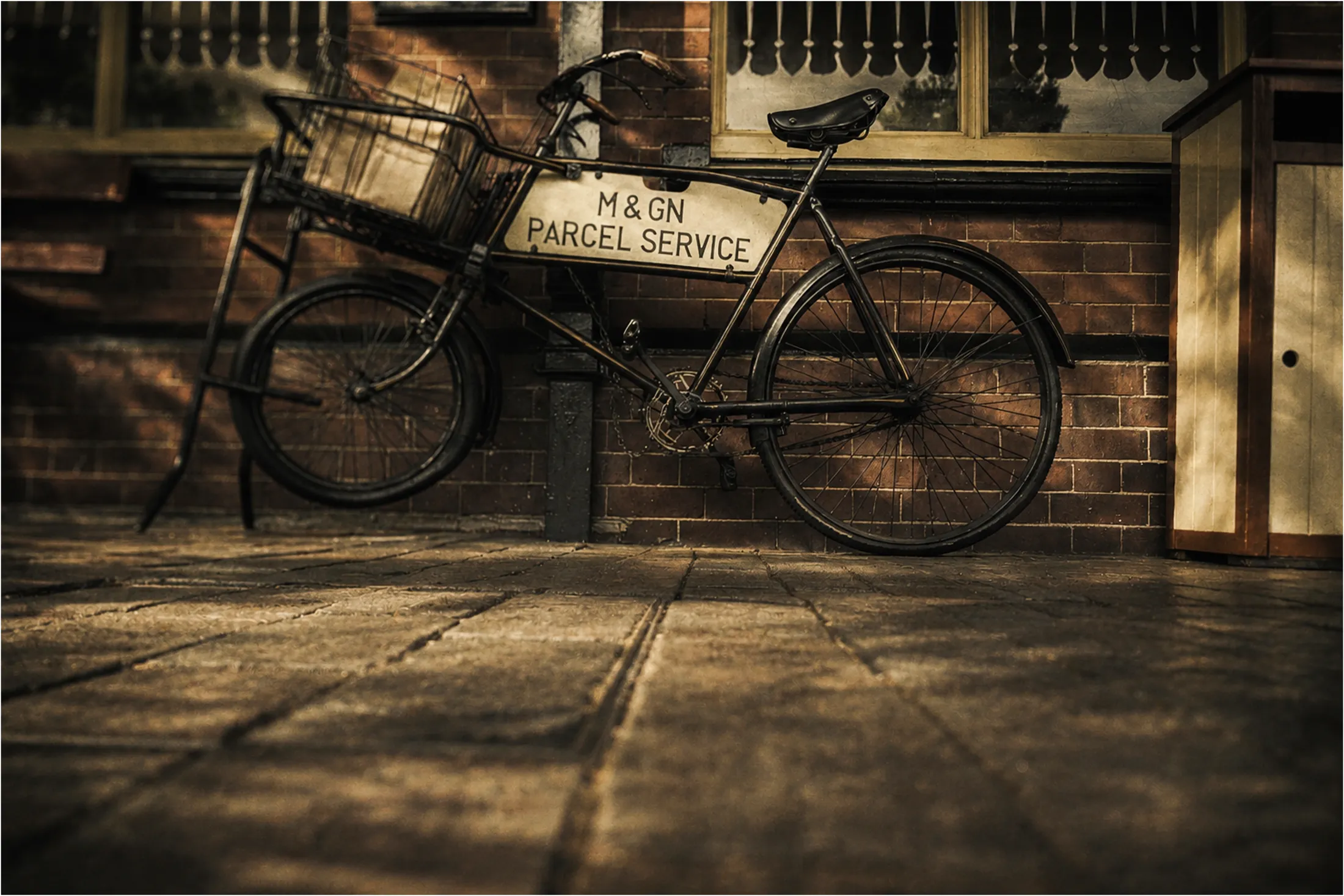Vintage Bicycle At Weybourne Station Norfolk
