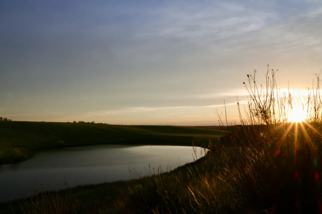 Sunset pond
