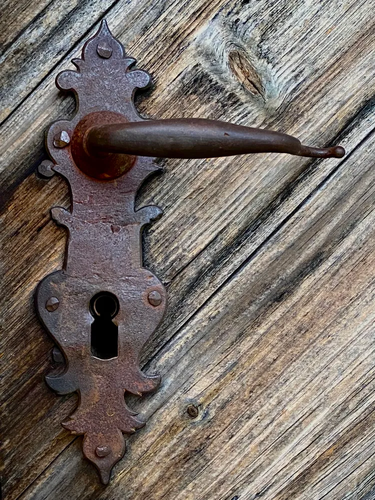 Rusty Door Hardware, 1719 Hans Herr House