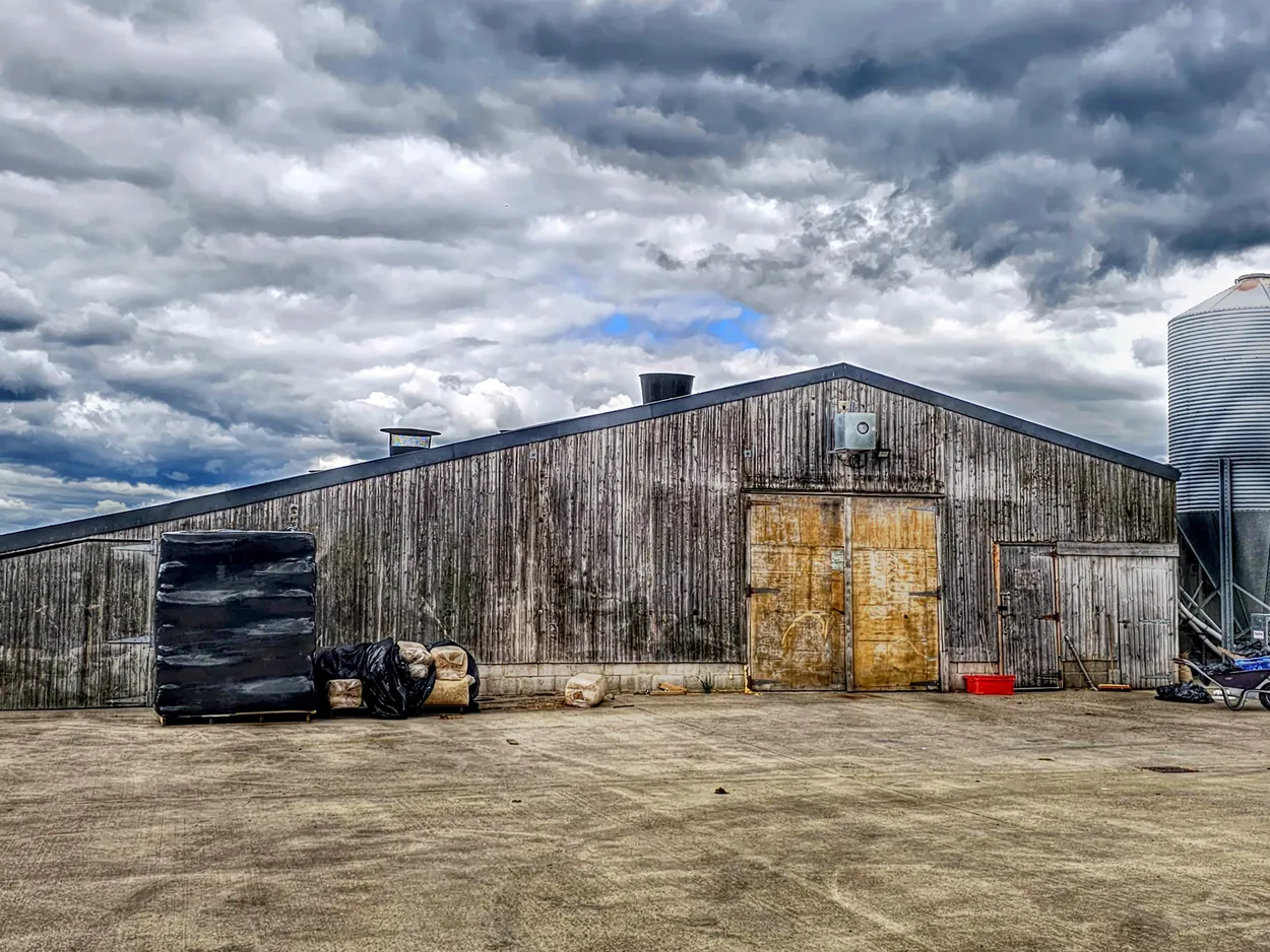 Old barn buildings