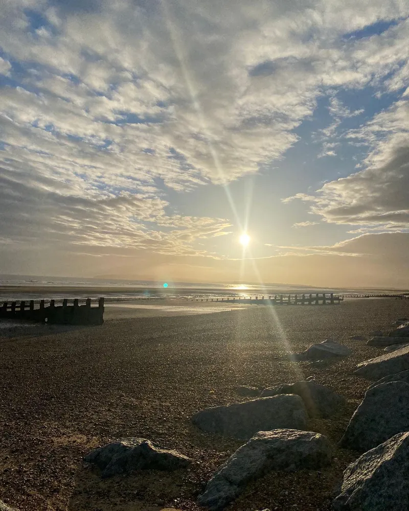 Beach sunburst