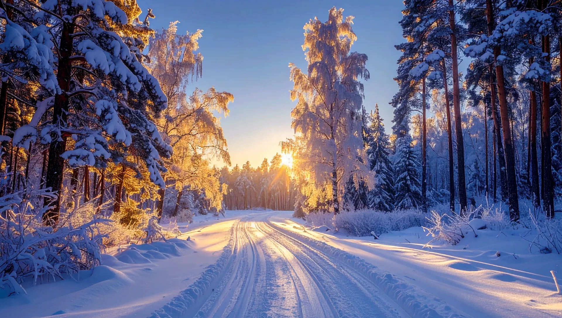 Winter wood street