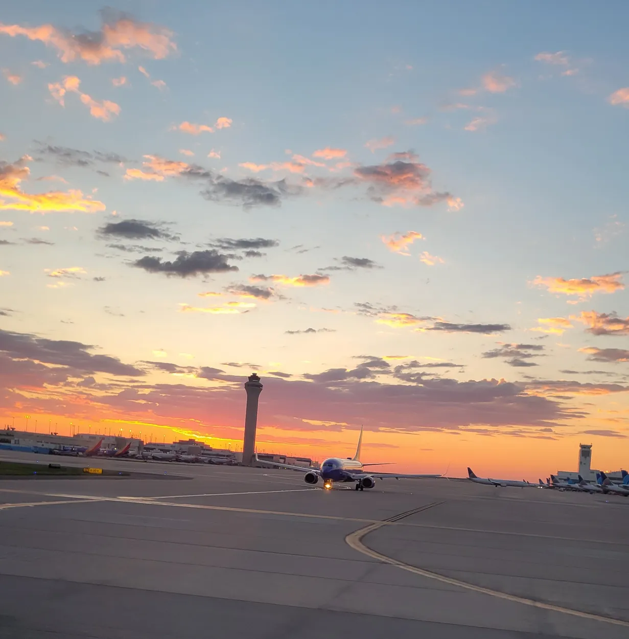 Morning runway
