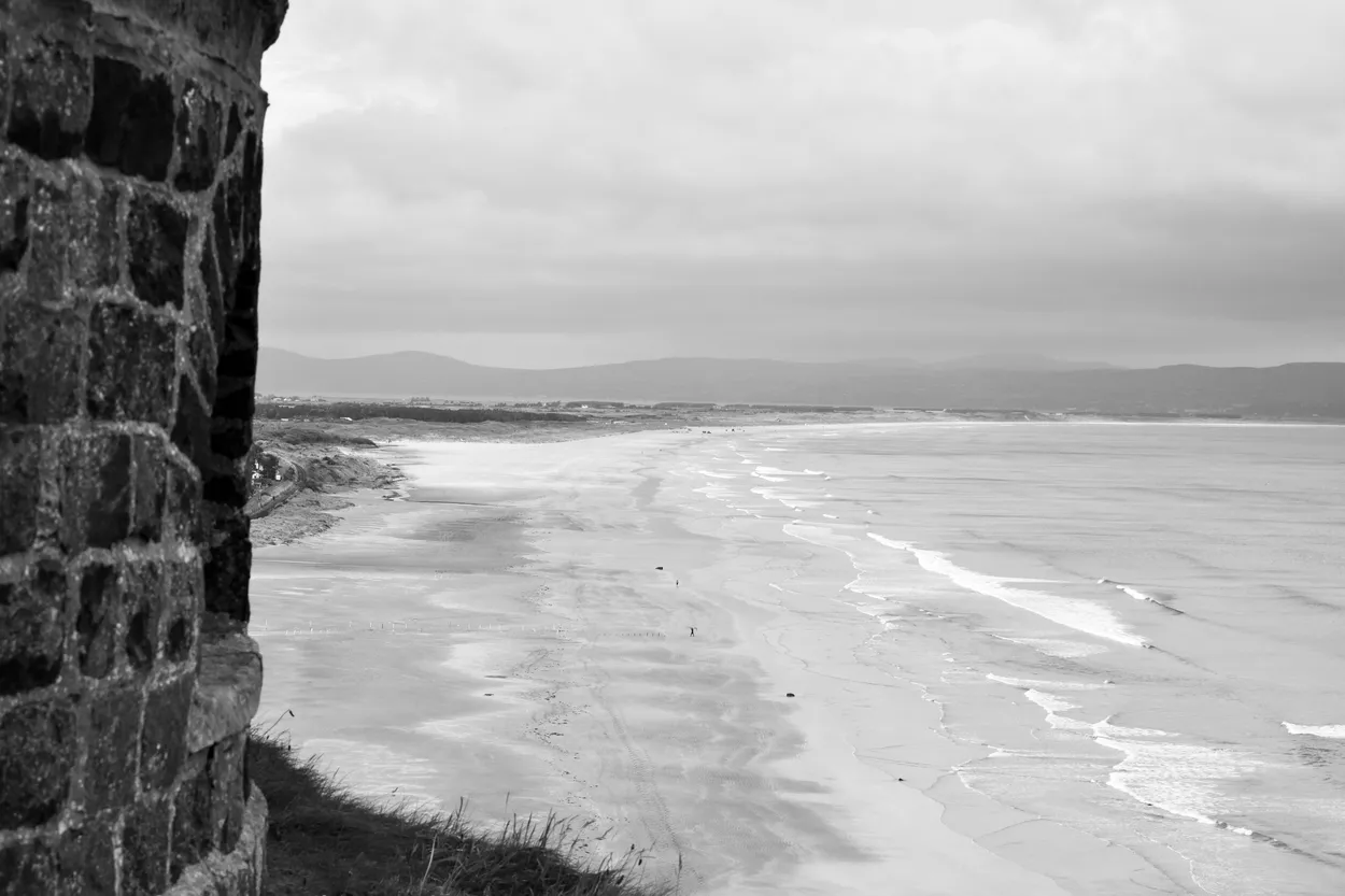 Black and white seascape