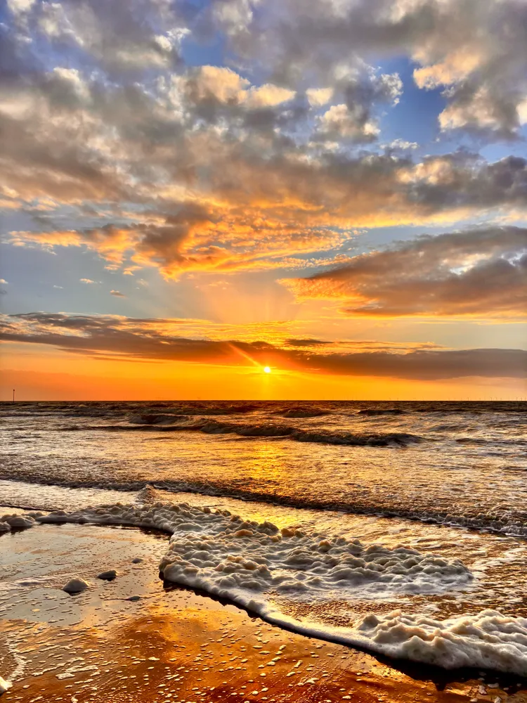 Golden Serenity at Prestatyn Beach