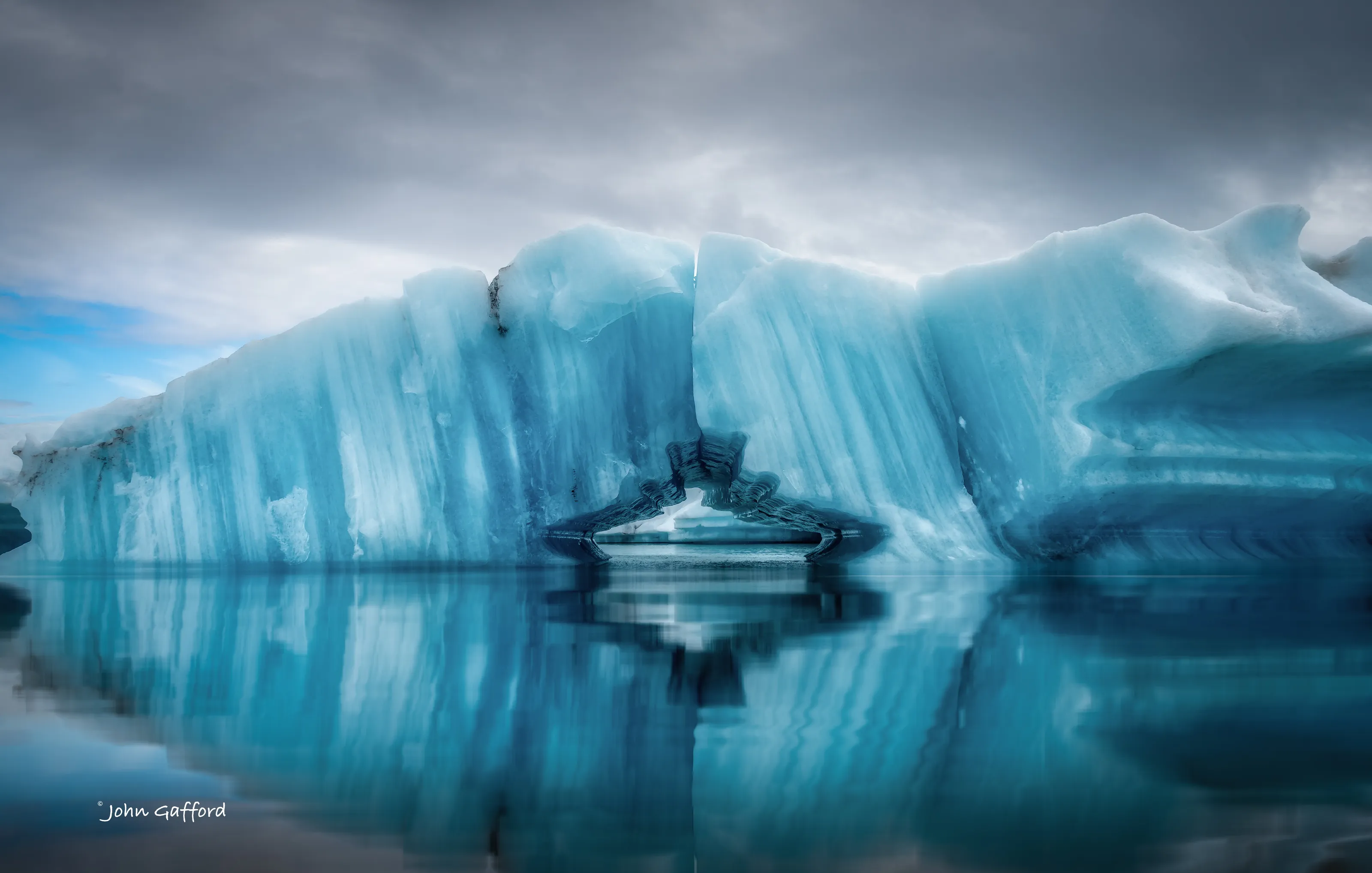 Glacial Ice cave Reflection