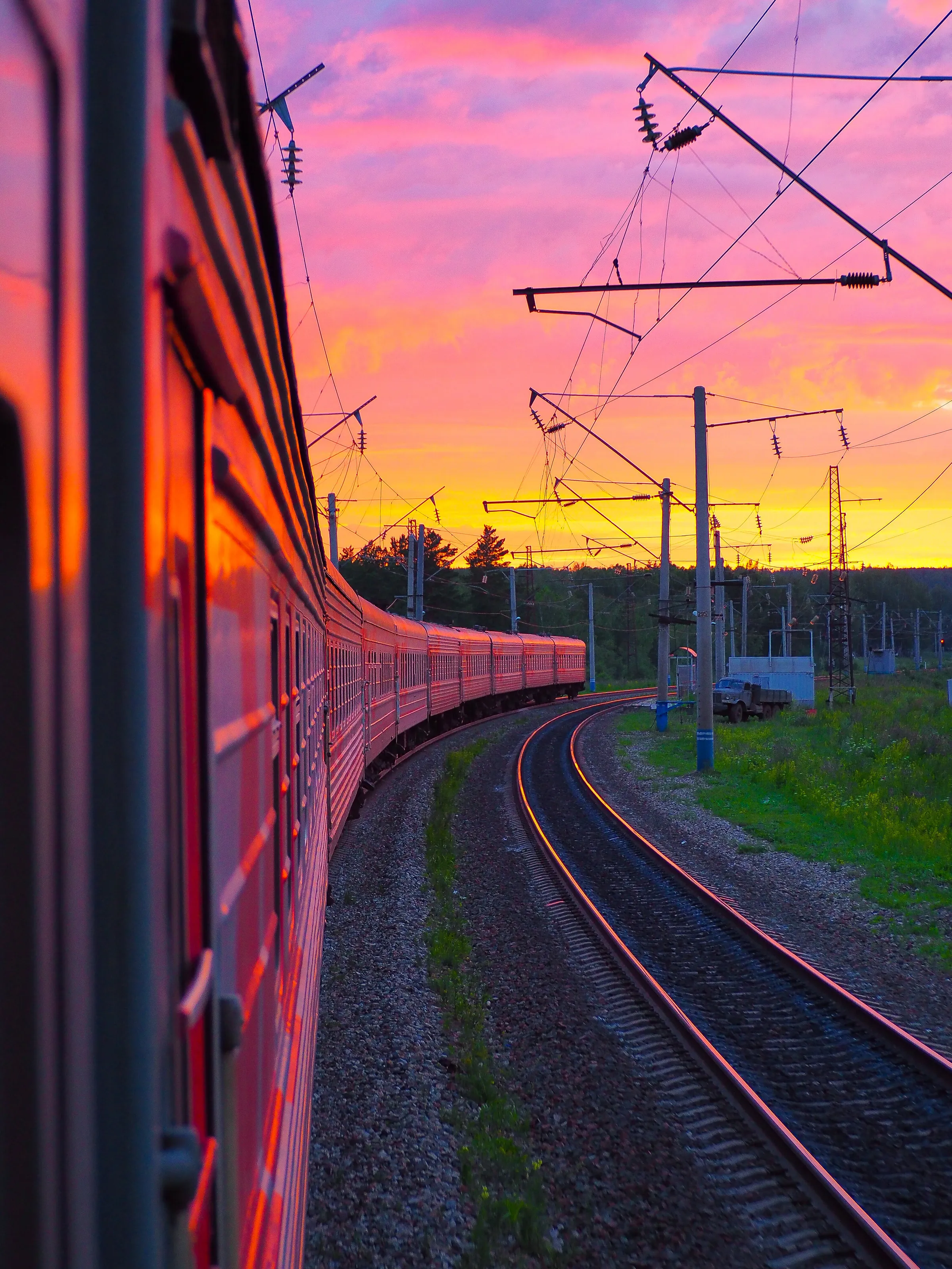 A Trans-Siberian sunset