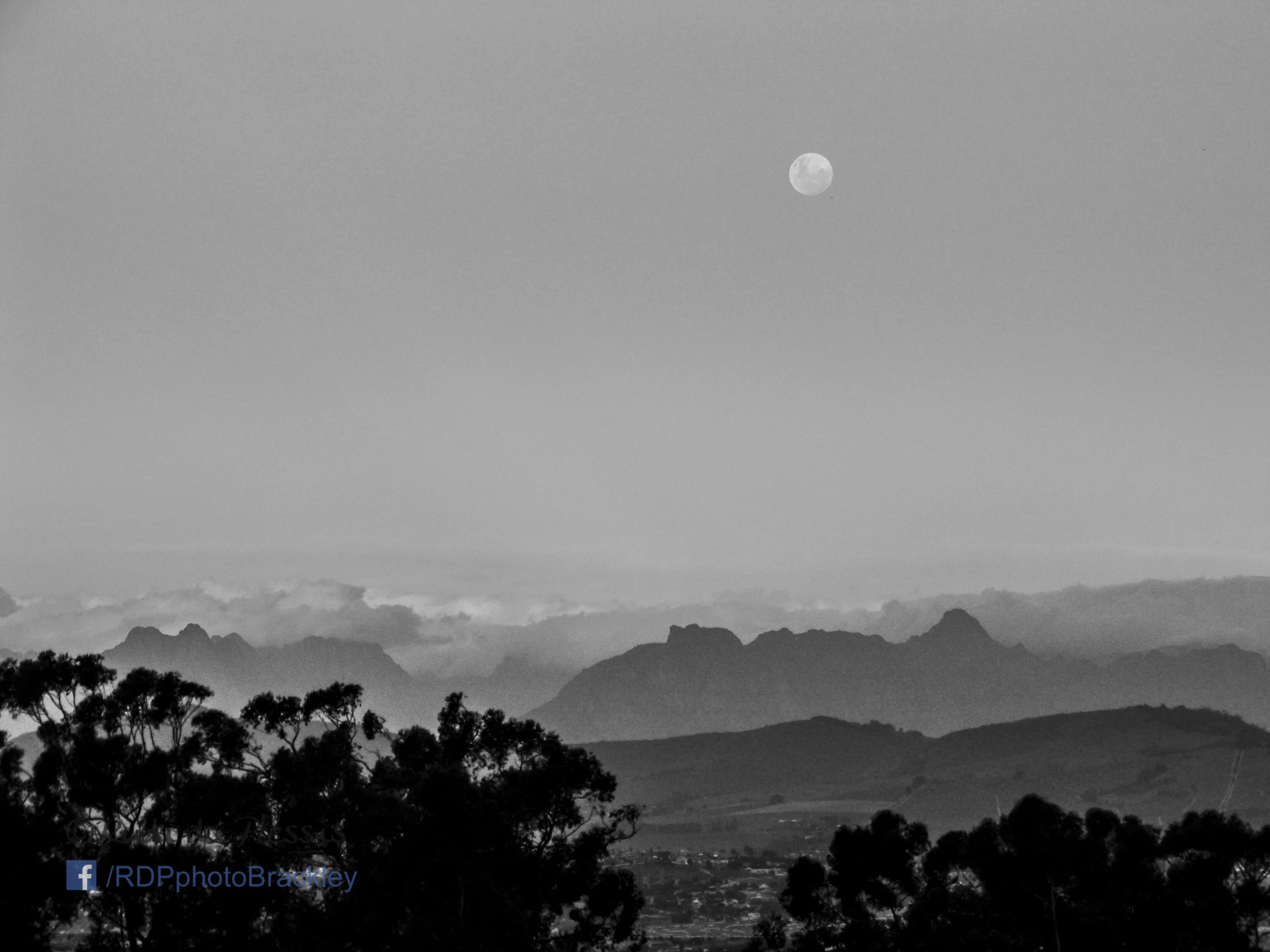 Moon and Mountains