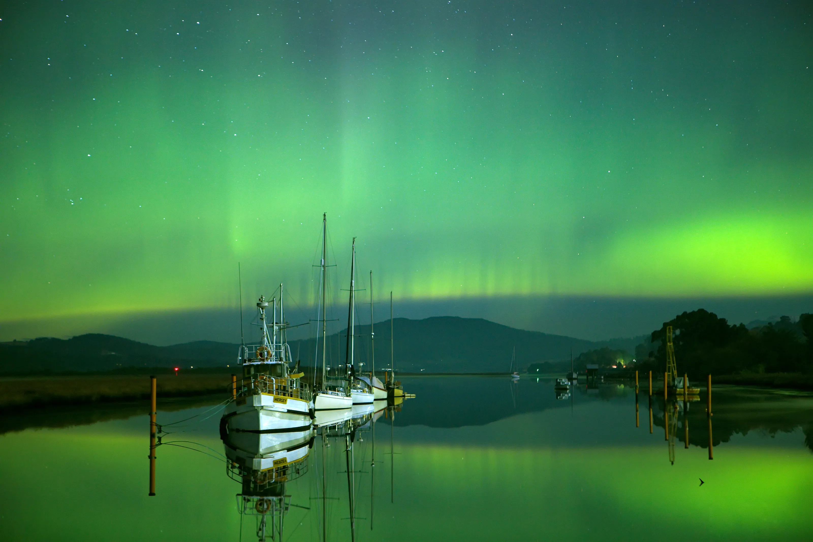 Aurora Australis Franklin river Tasmania Australia