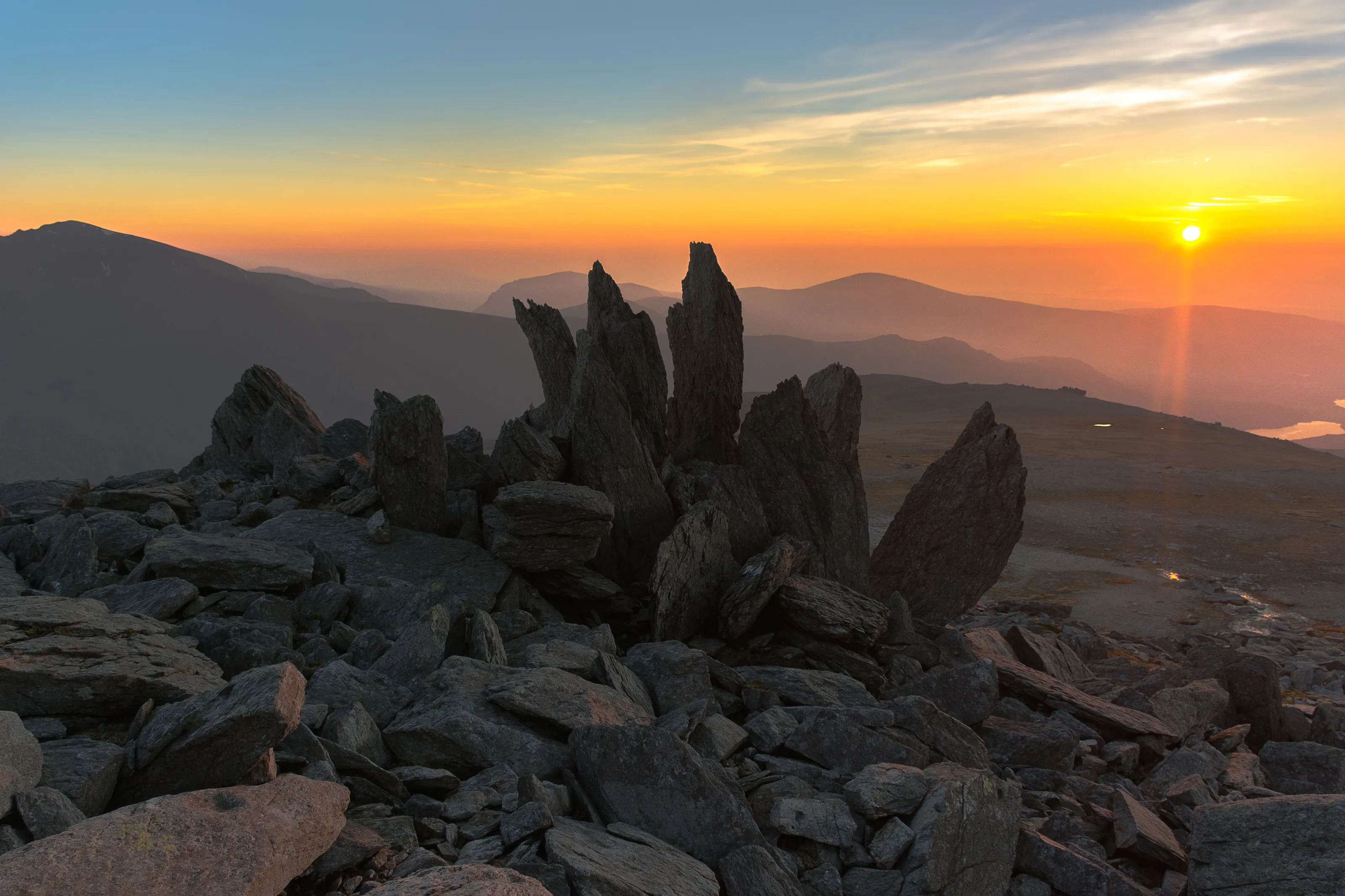 Sunset at Glyder Fawr