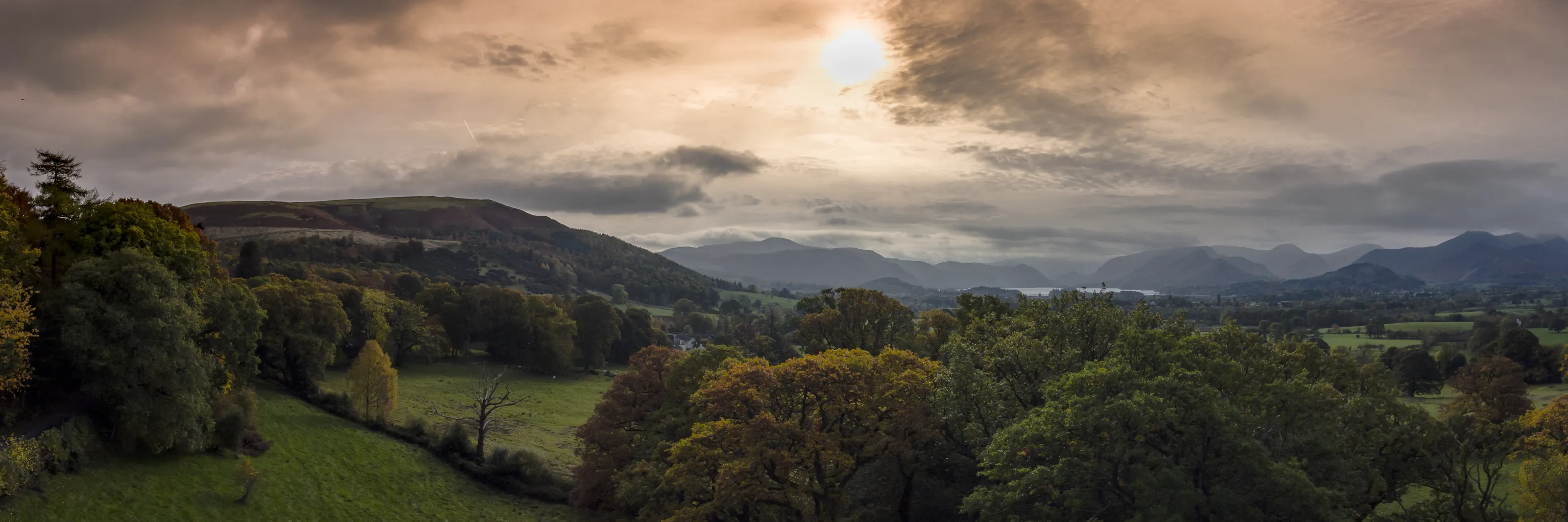 Sun over Derwentwater