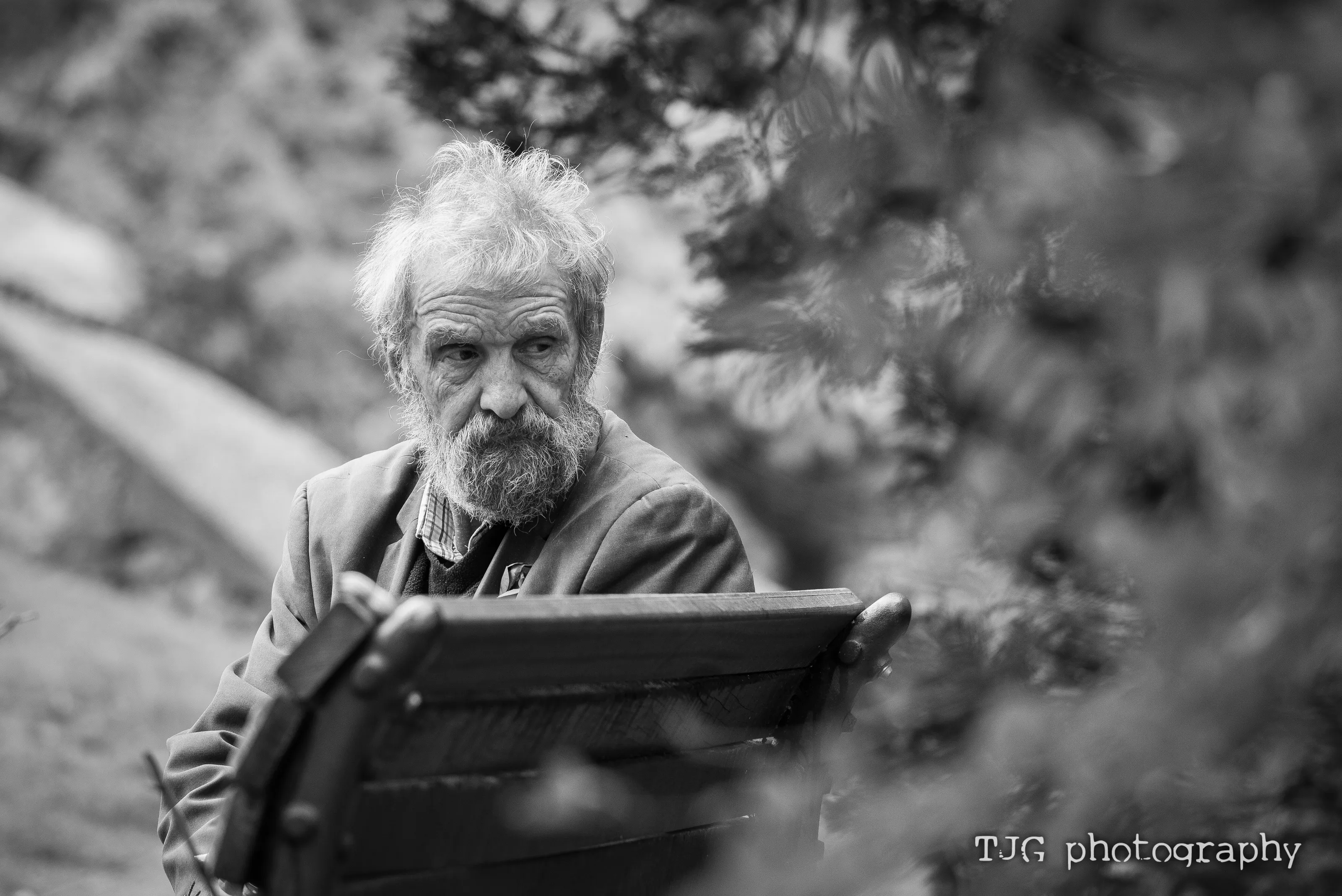 Old man in park
