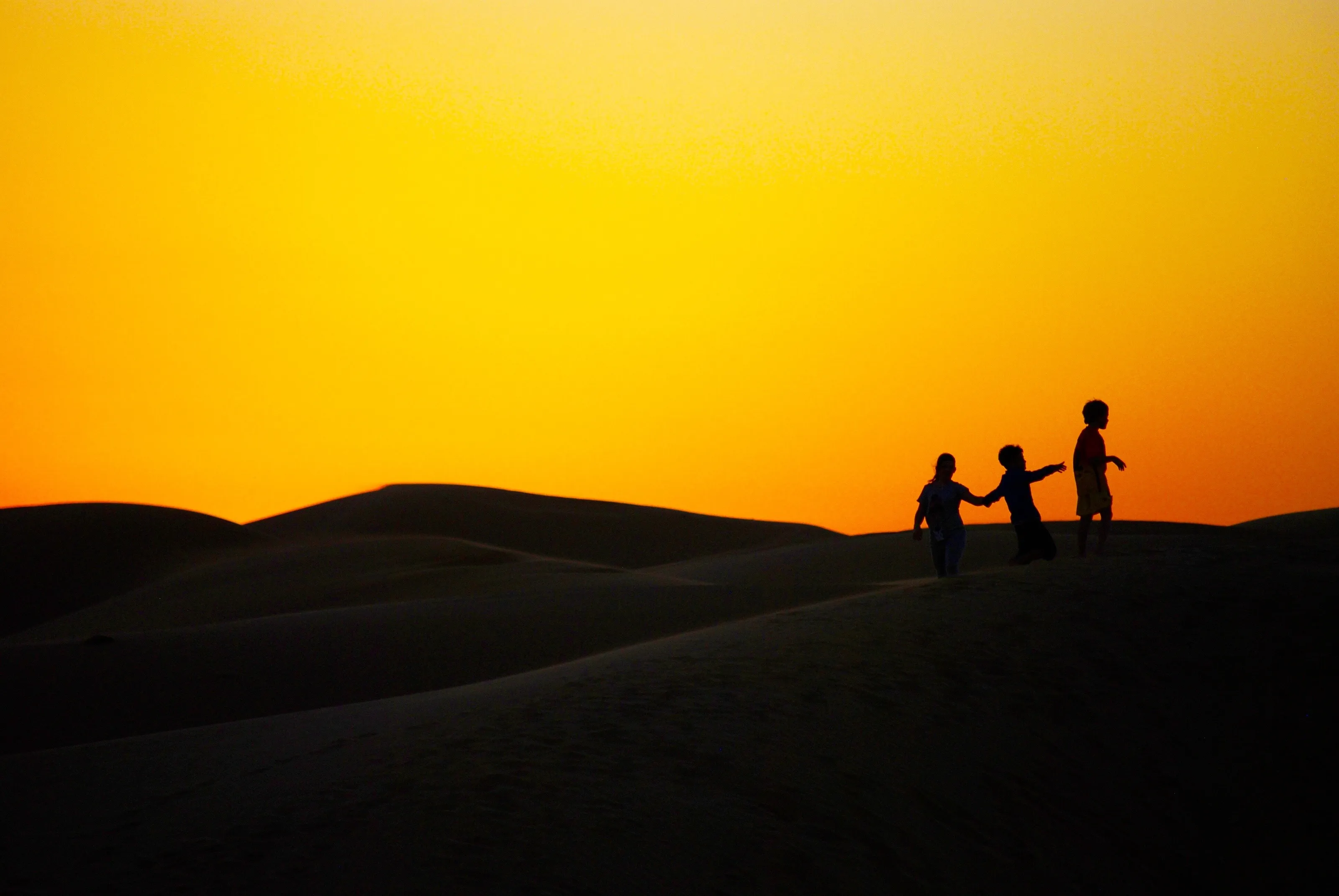 Hands across the desert