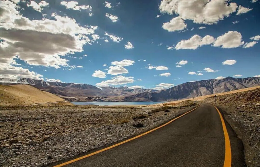 Road, Lake & Clouds