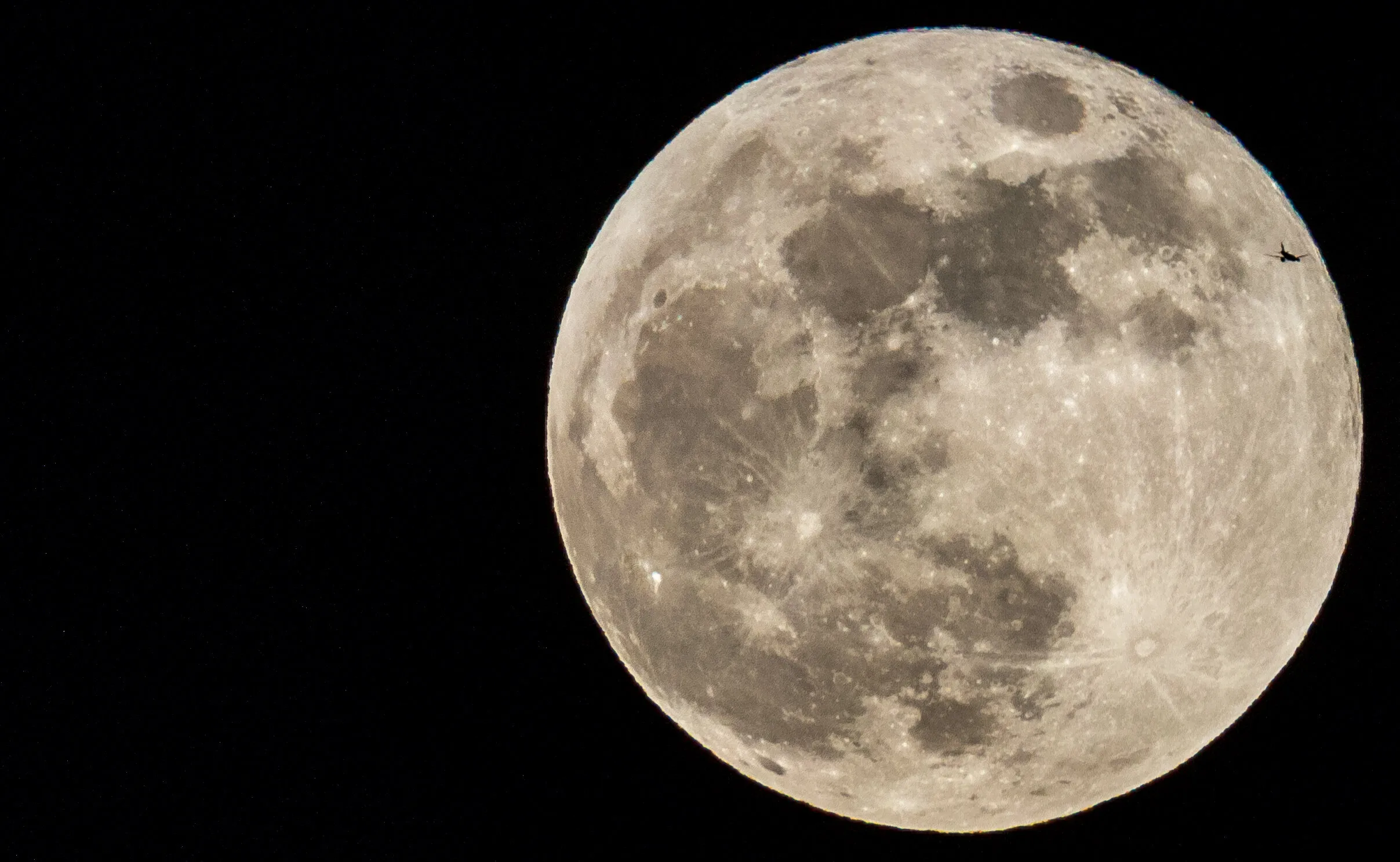 Flying Past the Super Moon!