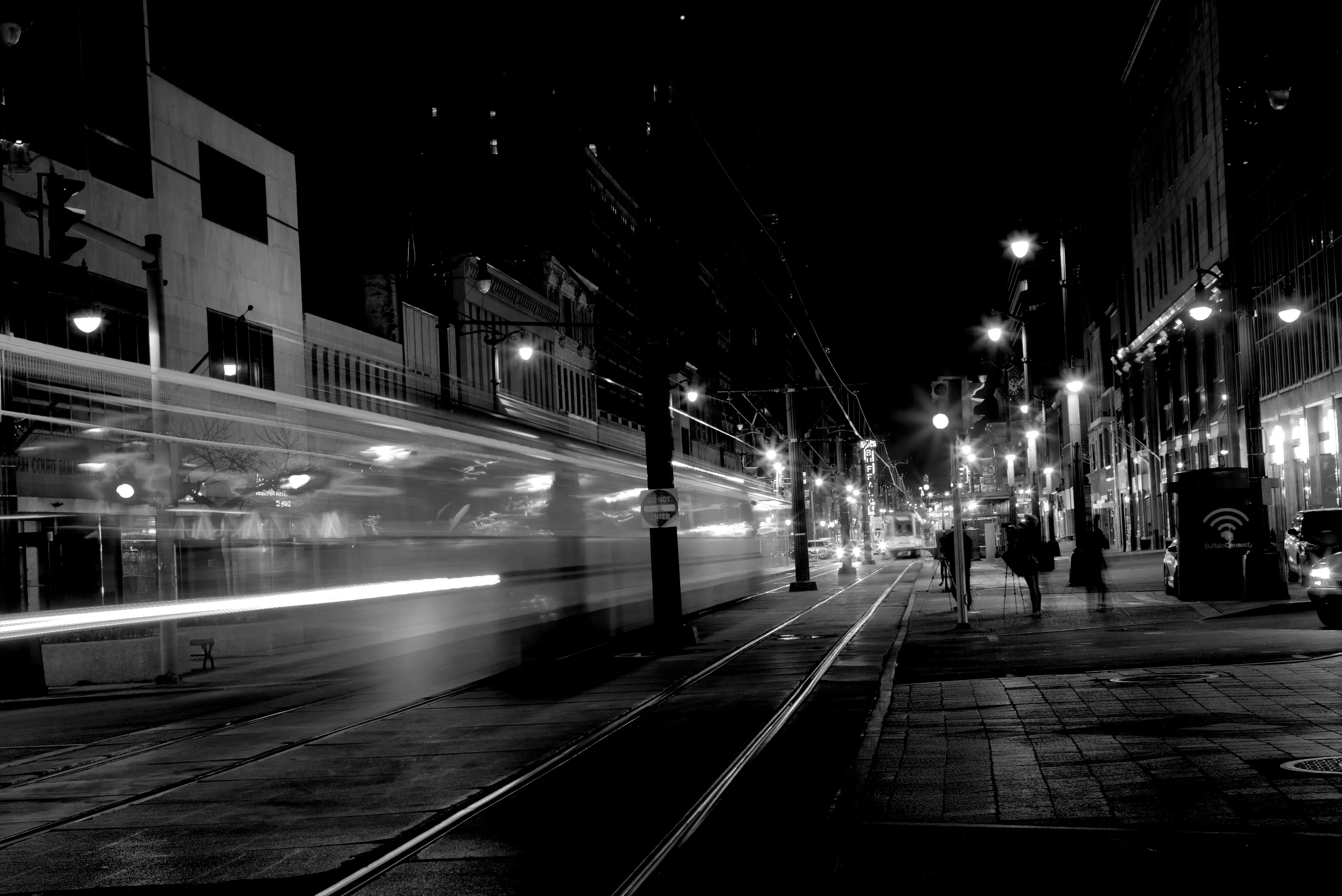 Buffalo Metro at night