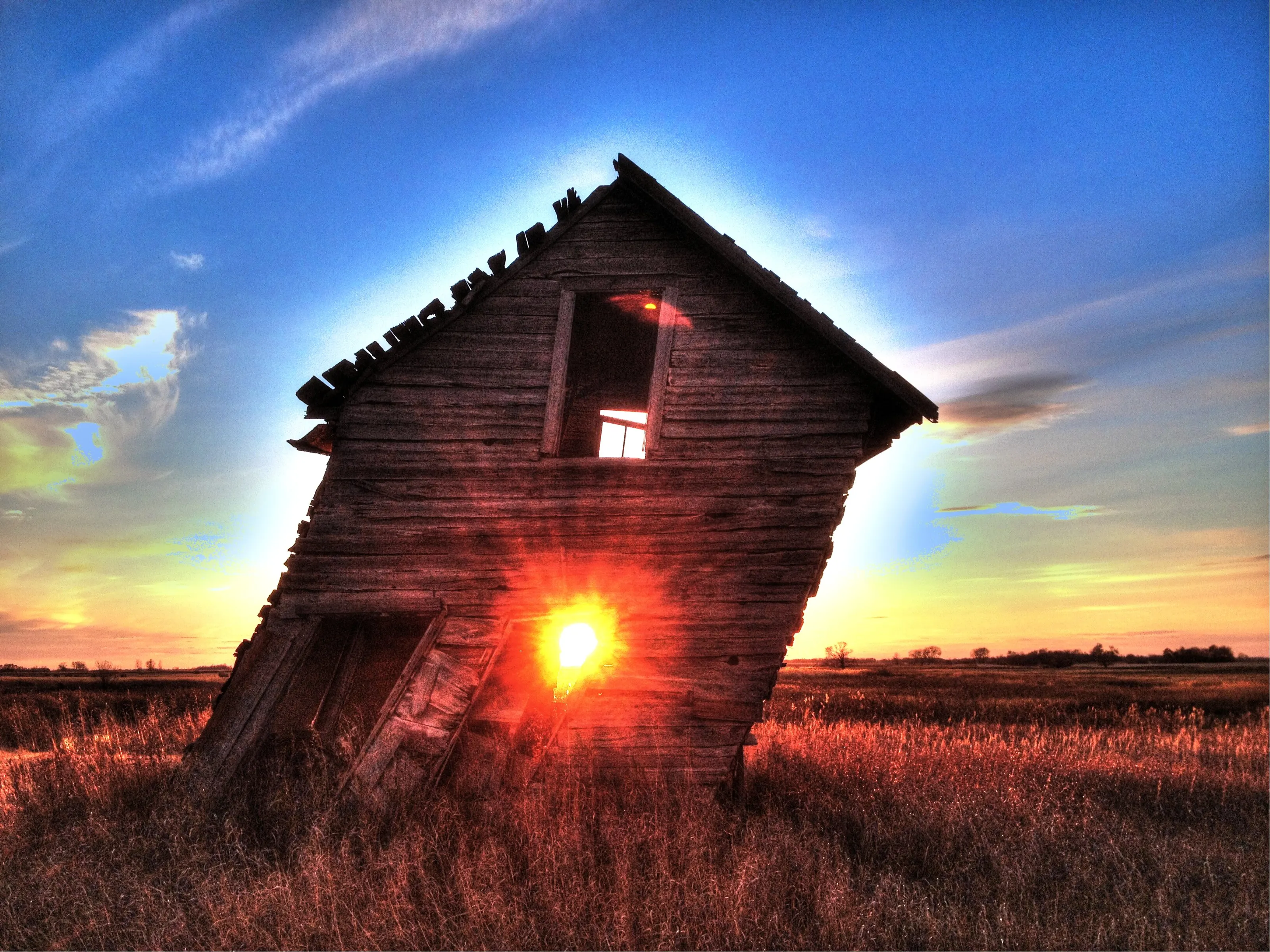 Lean on house
