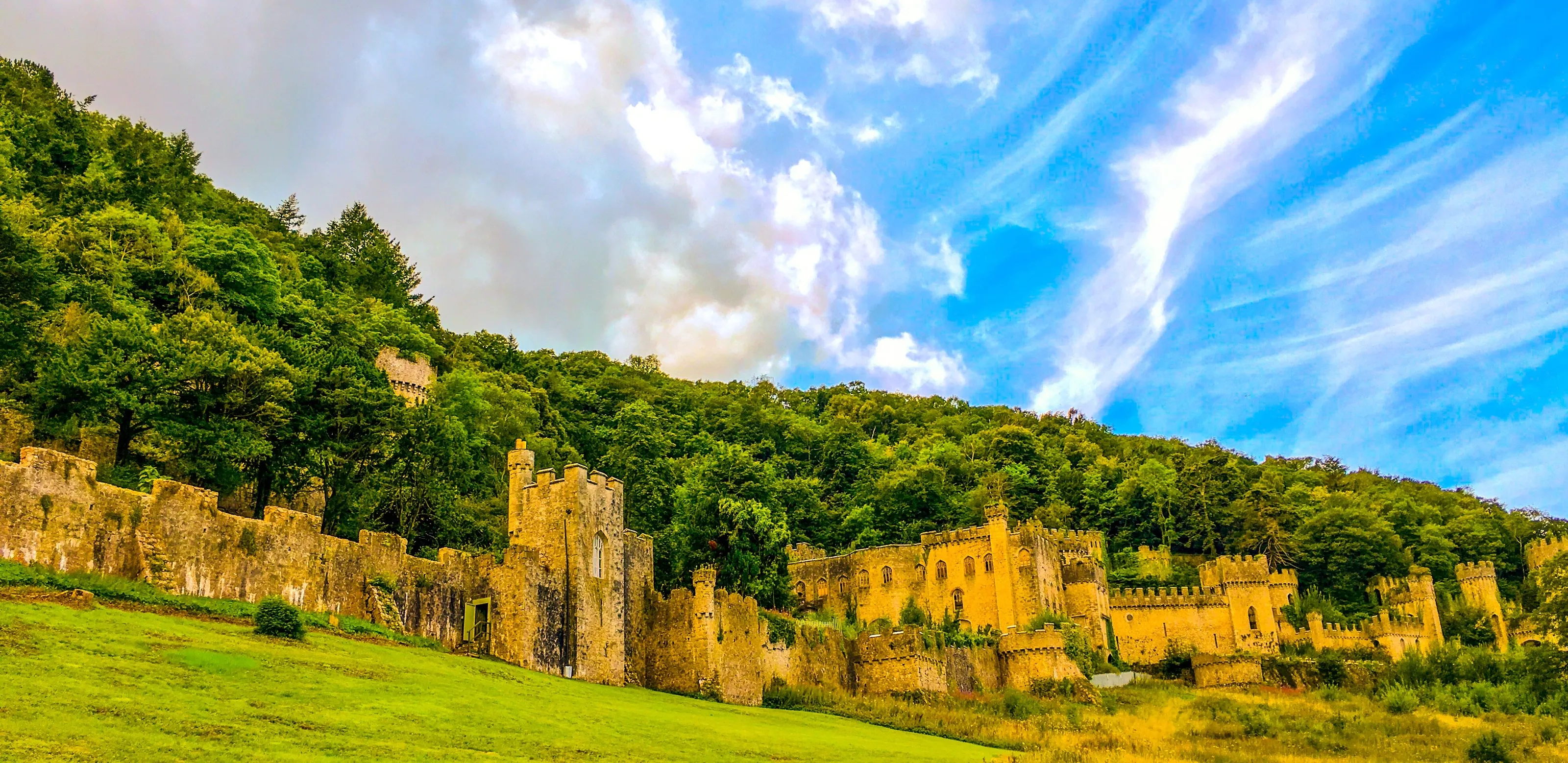 Blue sky castle