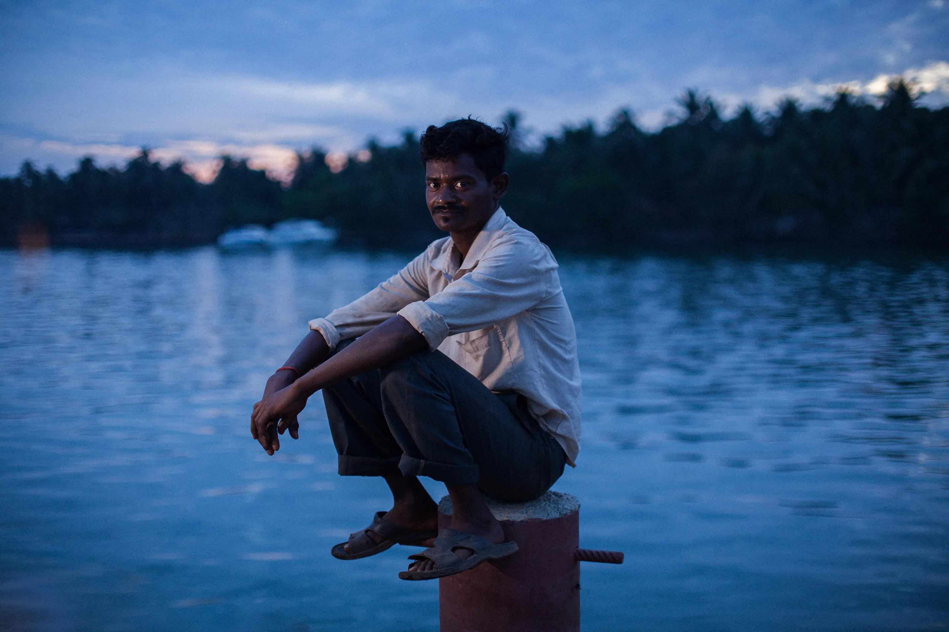 Fisherman after hours.