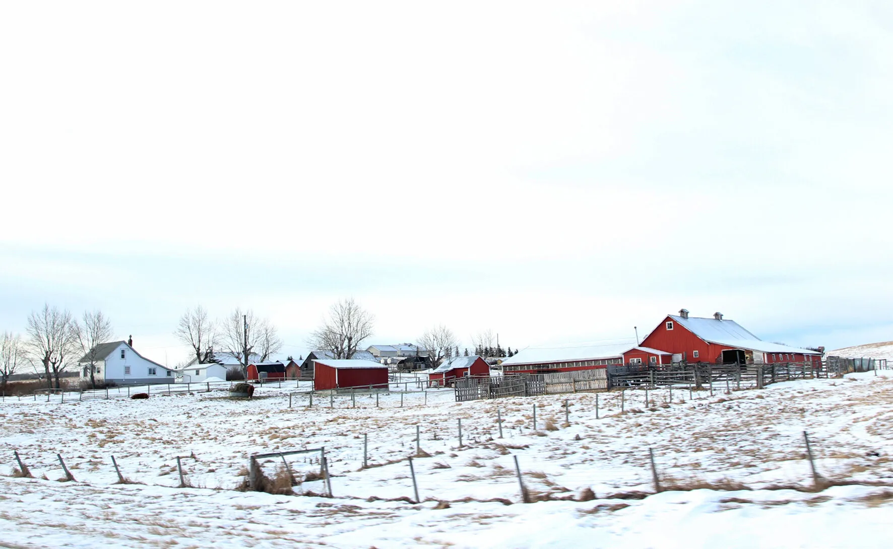 Village Atmosphere in Winter
