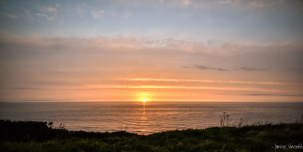 Sunset at Llanfelin