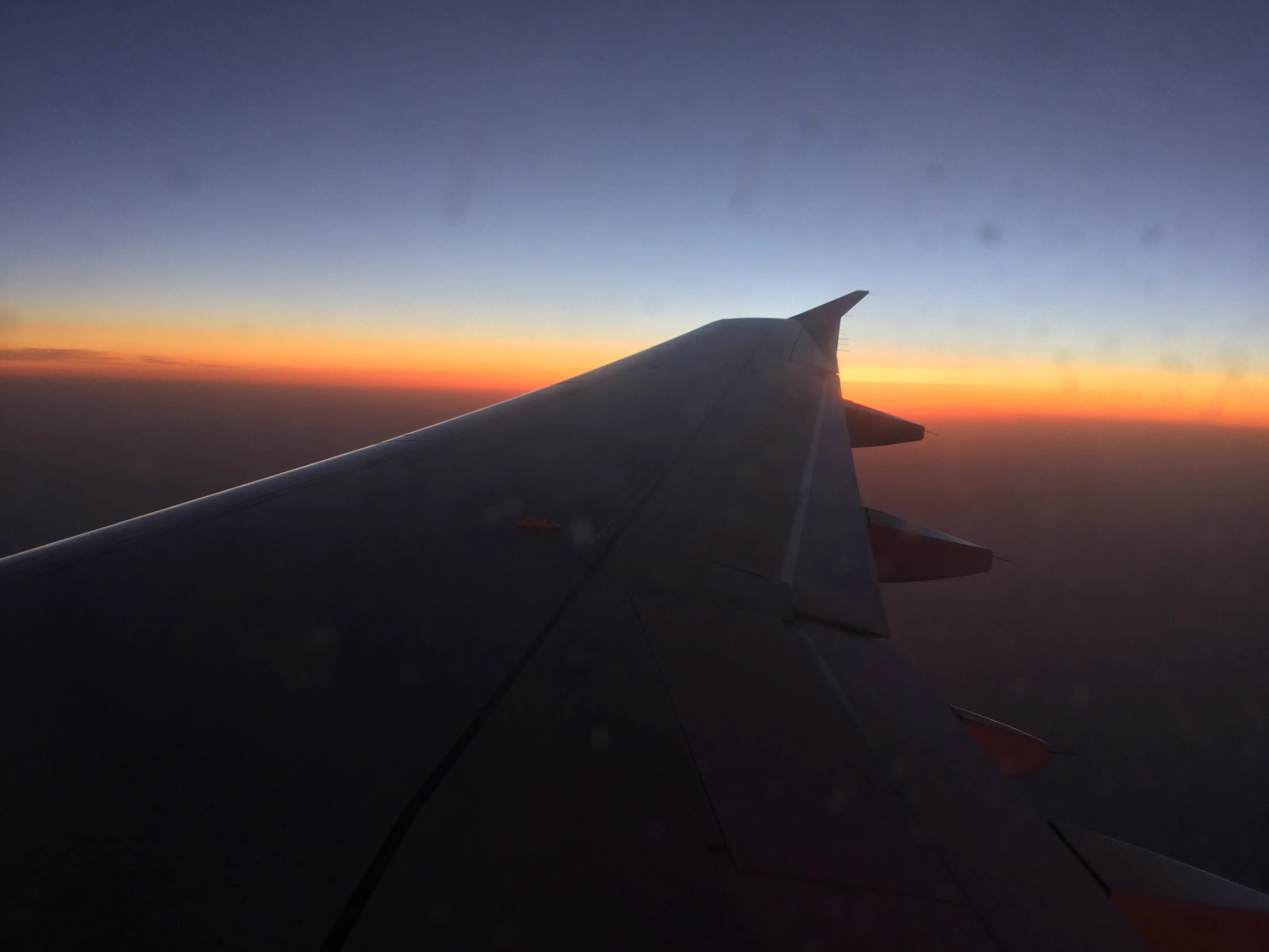 Sunrise above the clouds