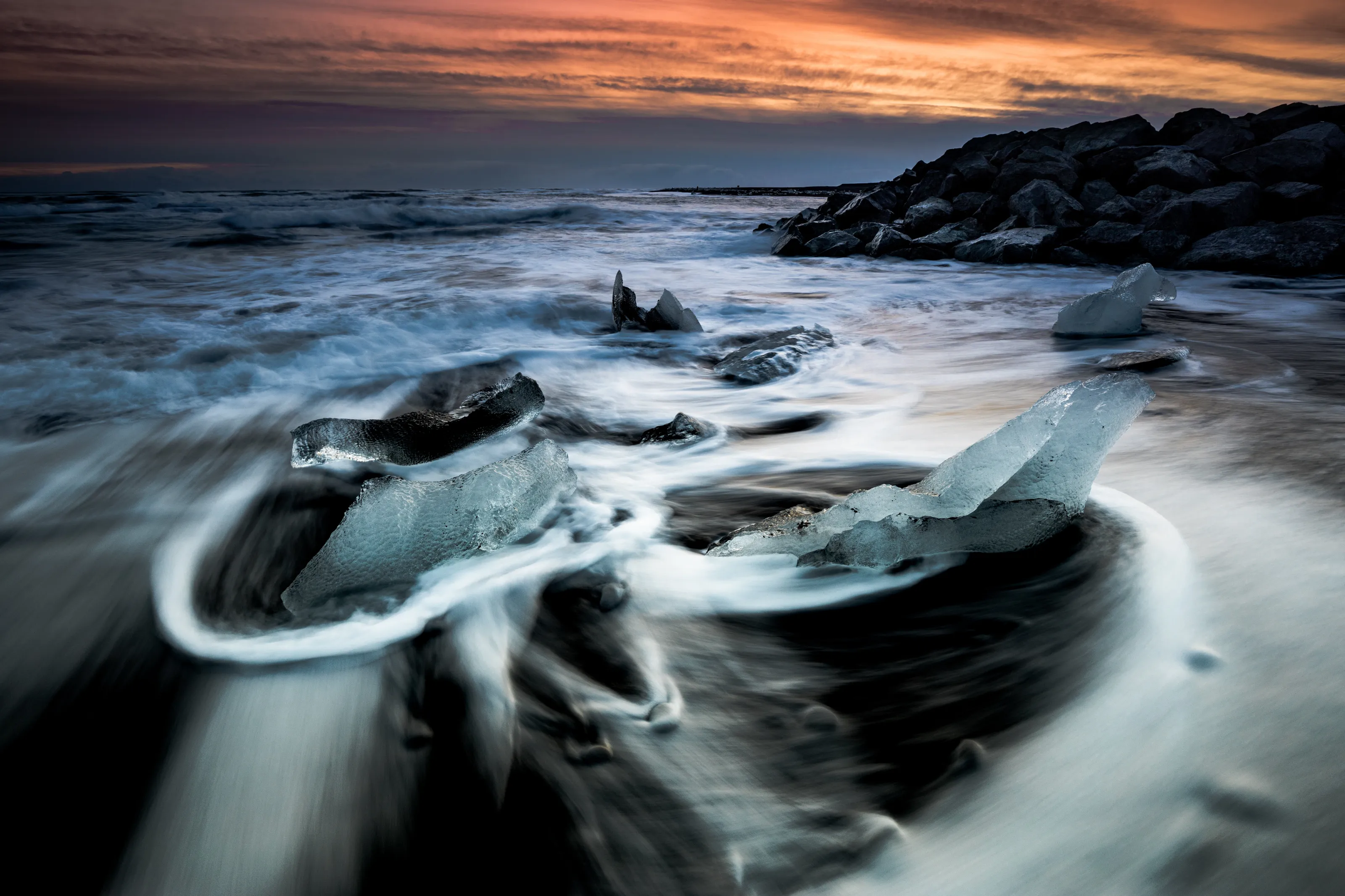 Sunset Diamond Beach