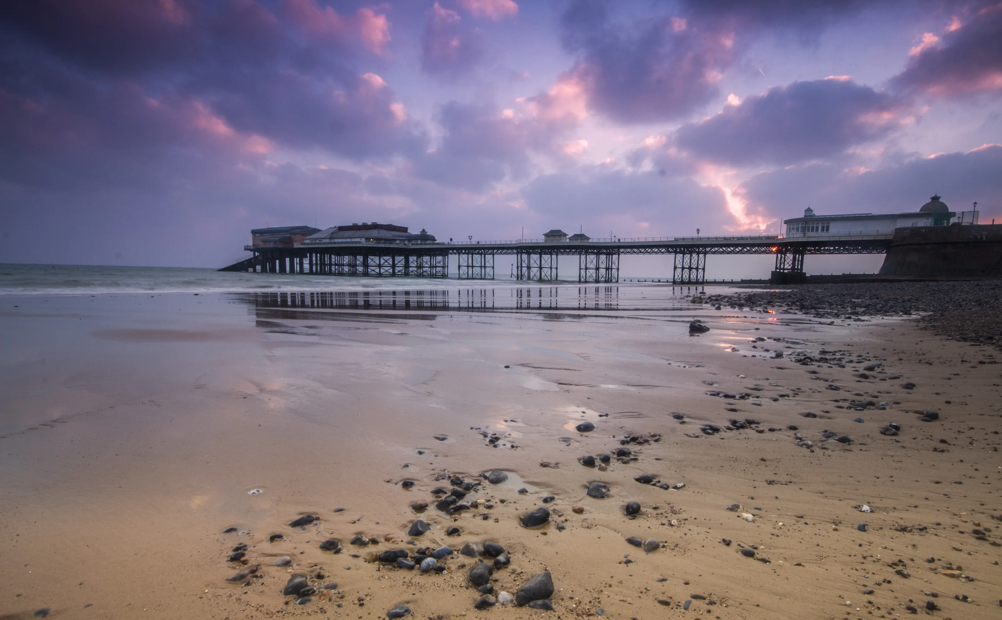 Sunrise at Cromer Pier.