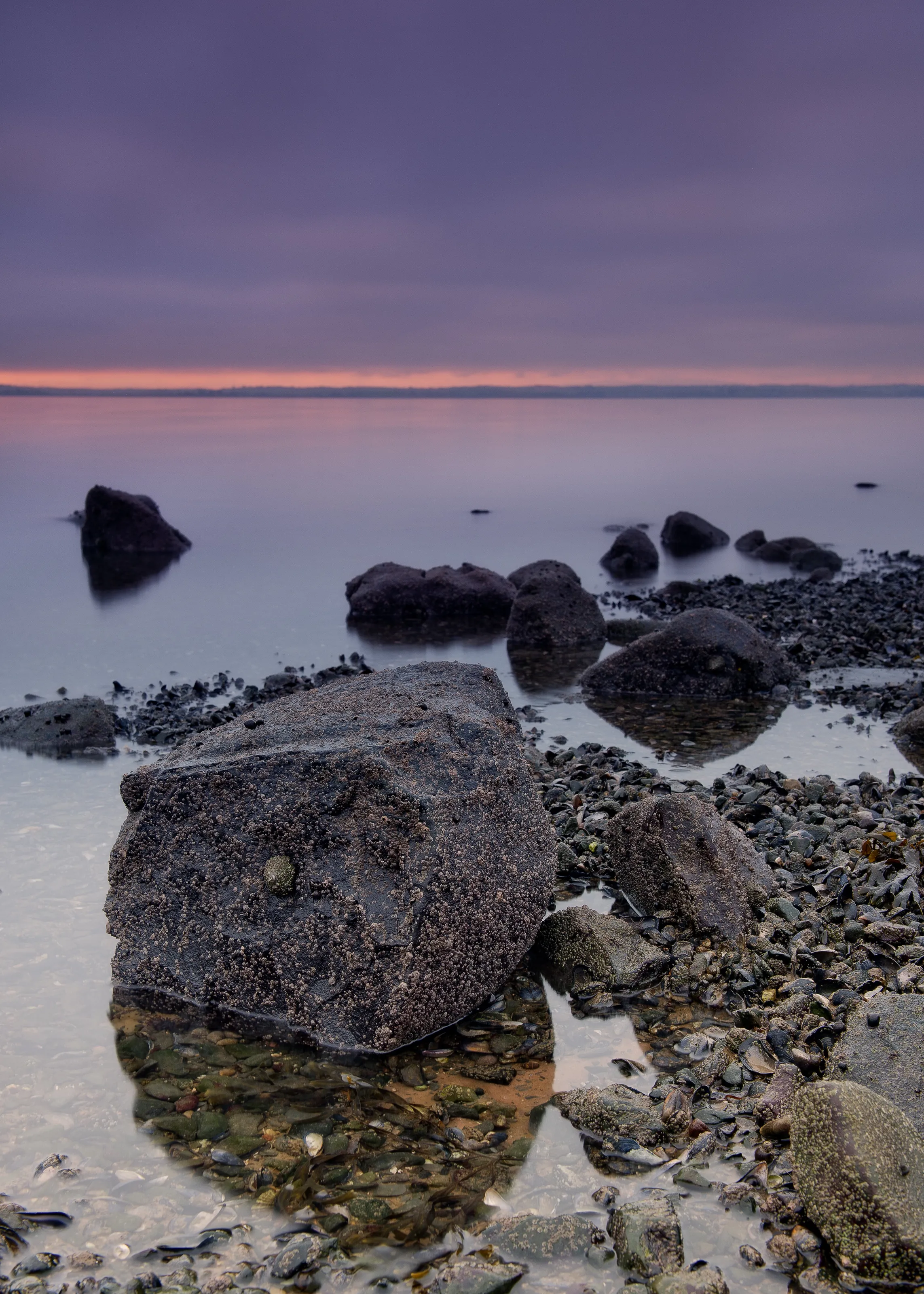 sunset on Strangford lough