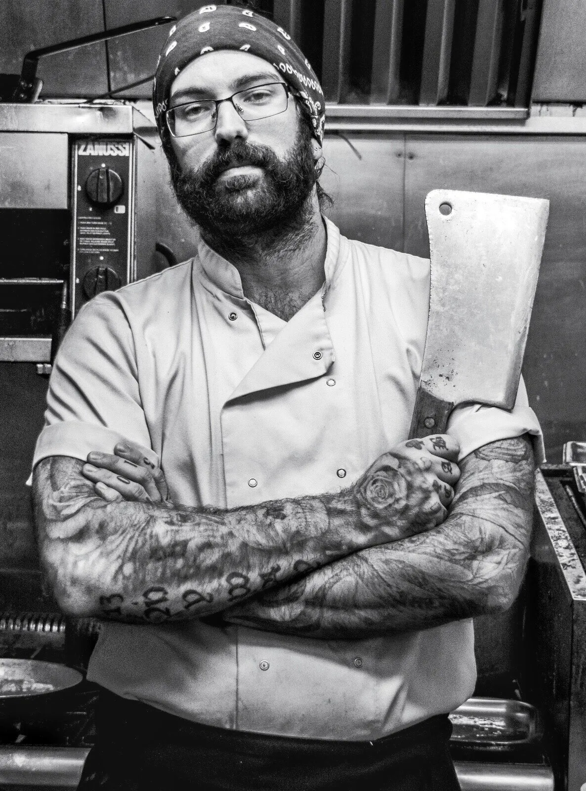In the kitchen