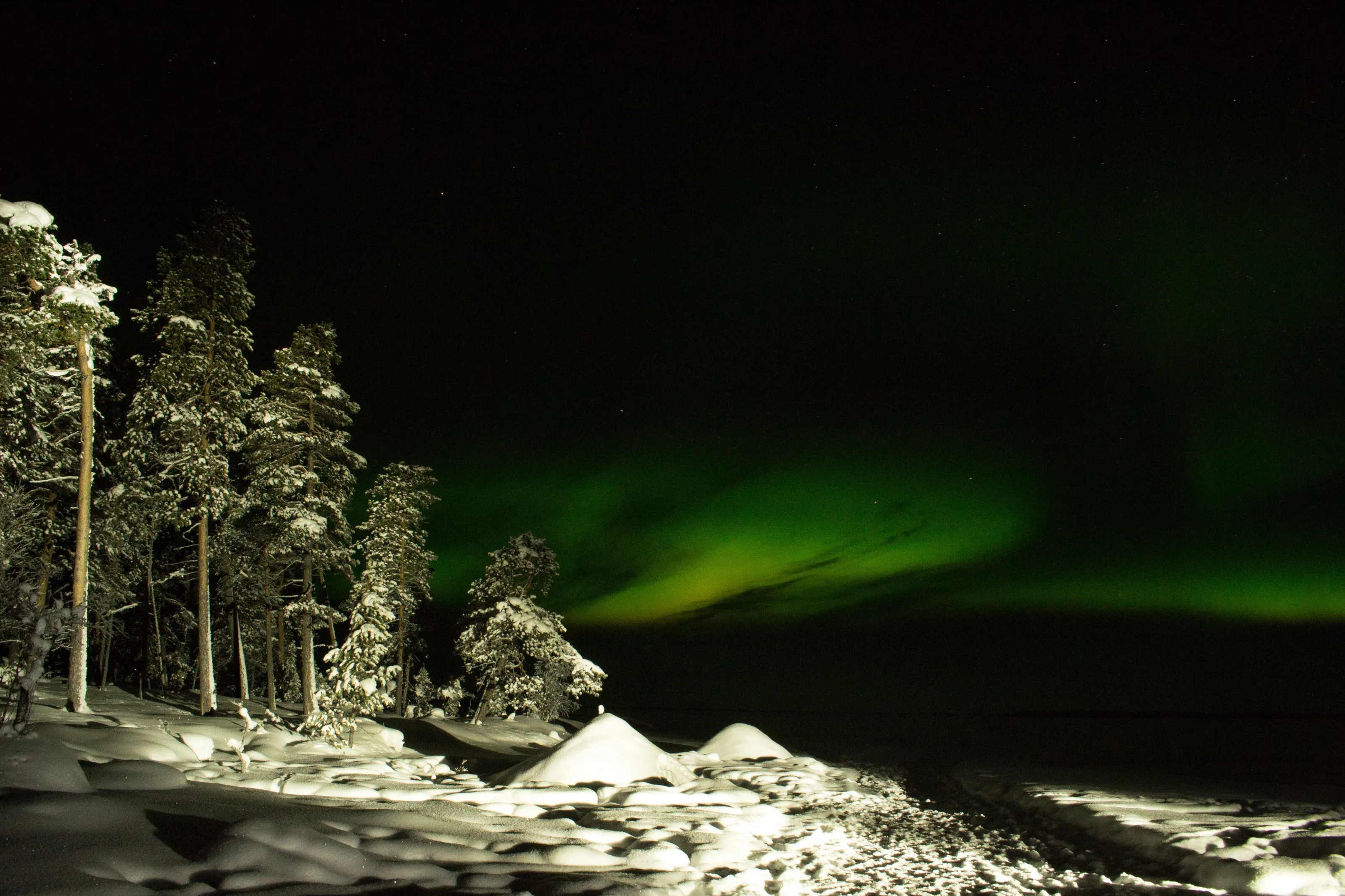 Aurora Borealis, Nellim, Finland.
