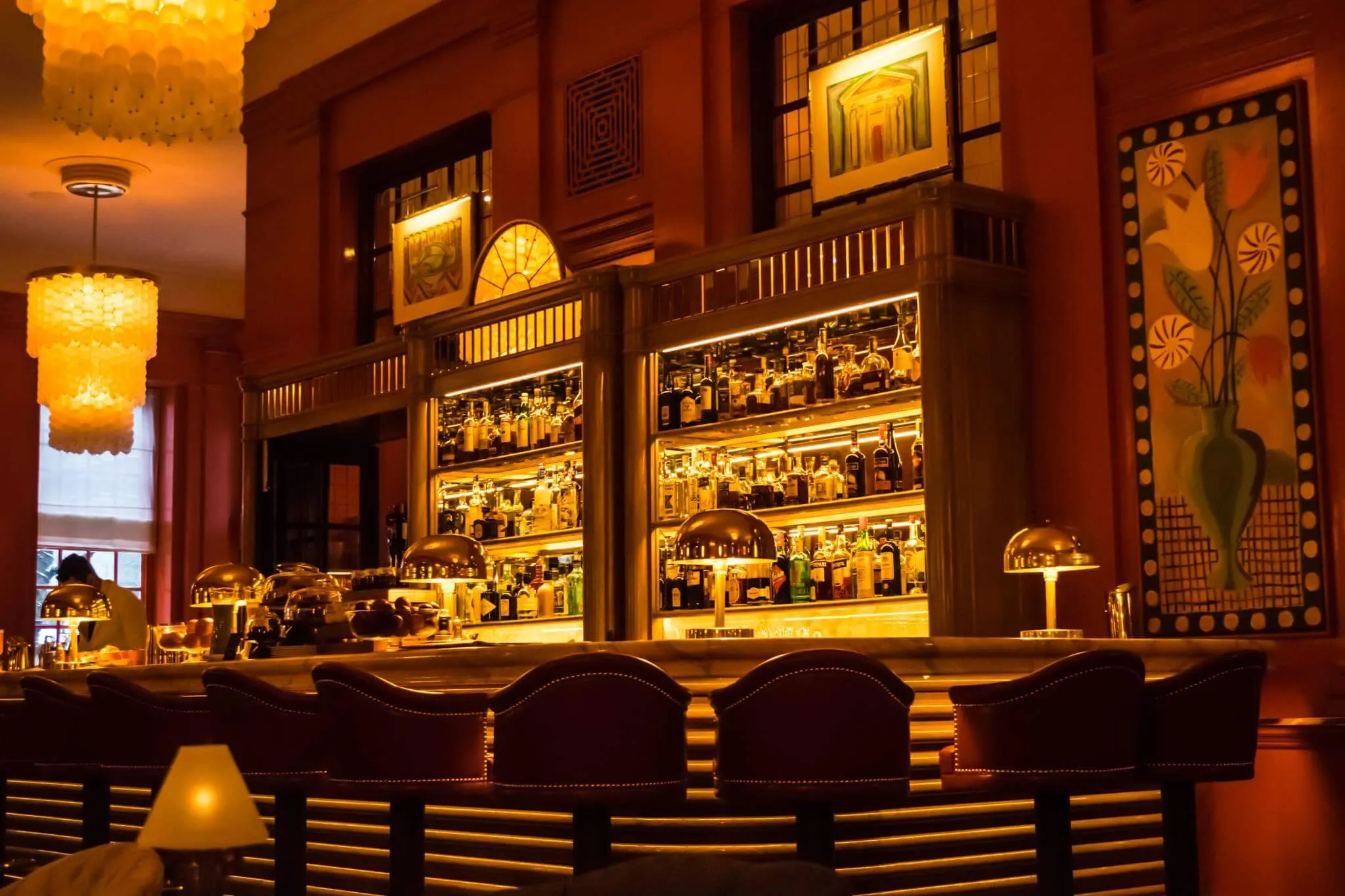Bar scene,  Bloomsbury Hotel, London