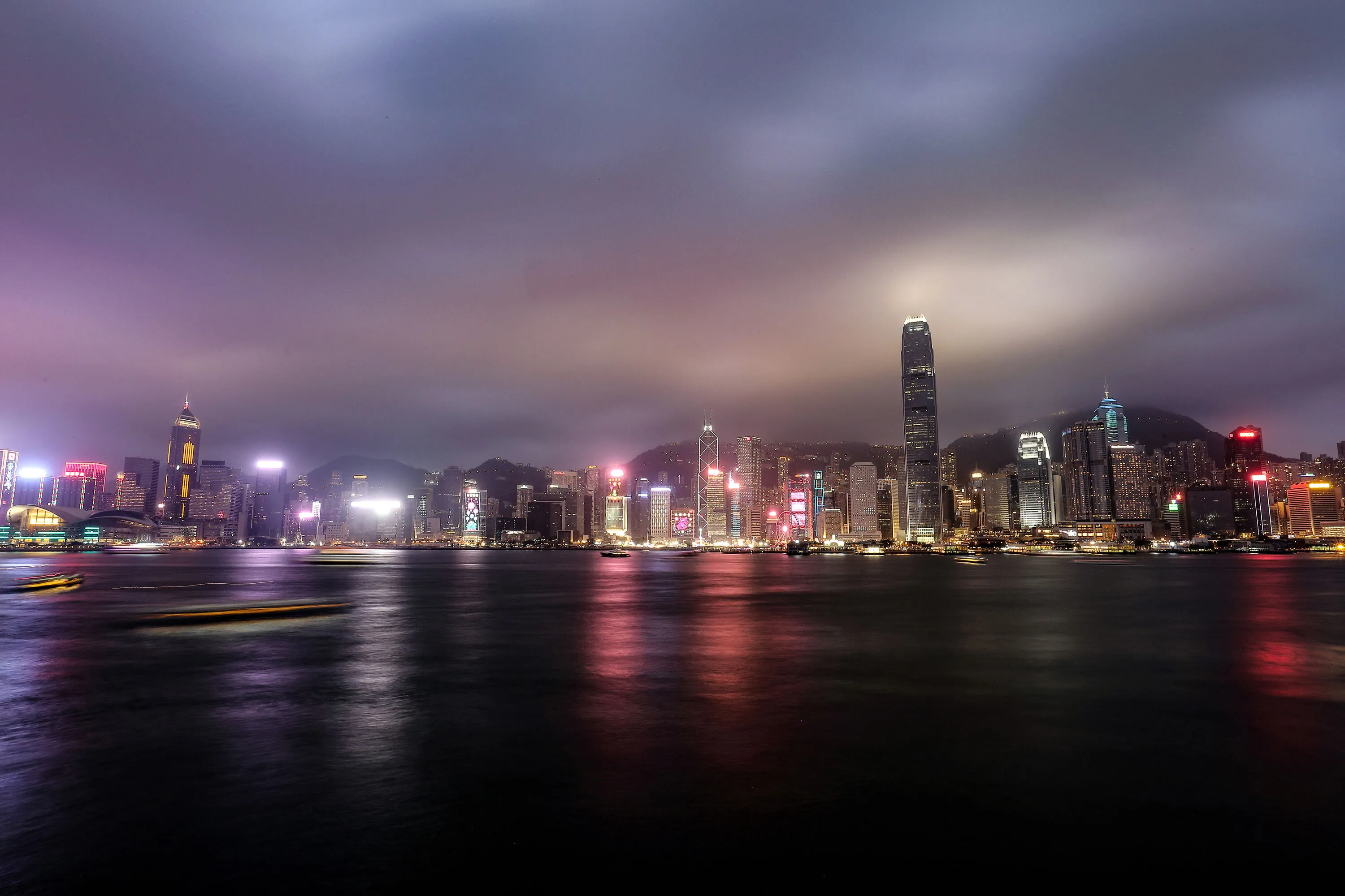 Hong Kong city of million light