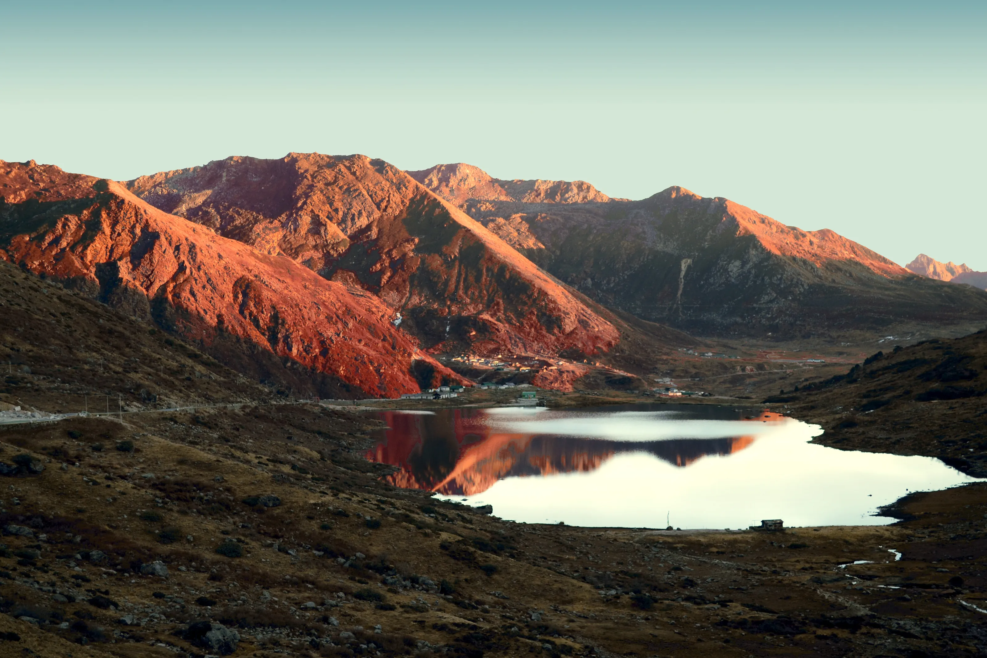 Red mountains