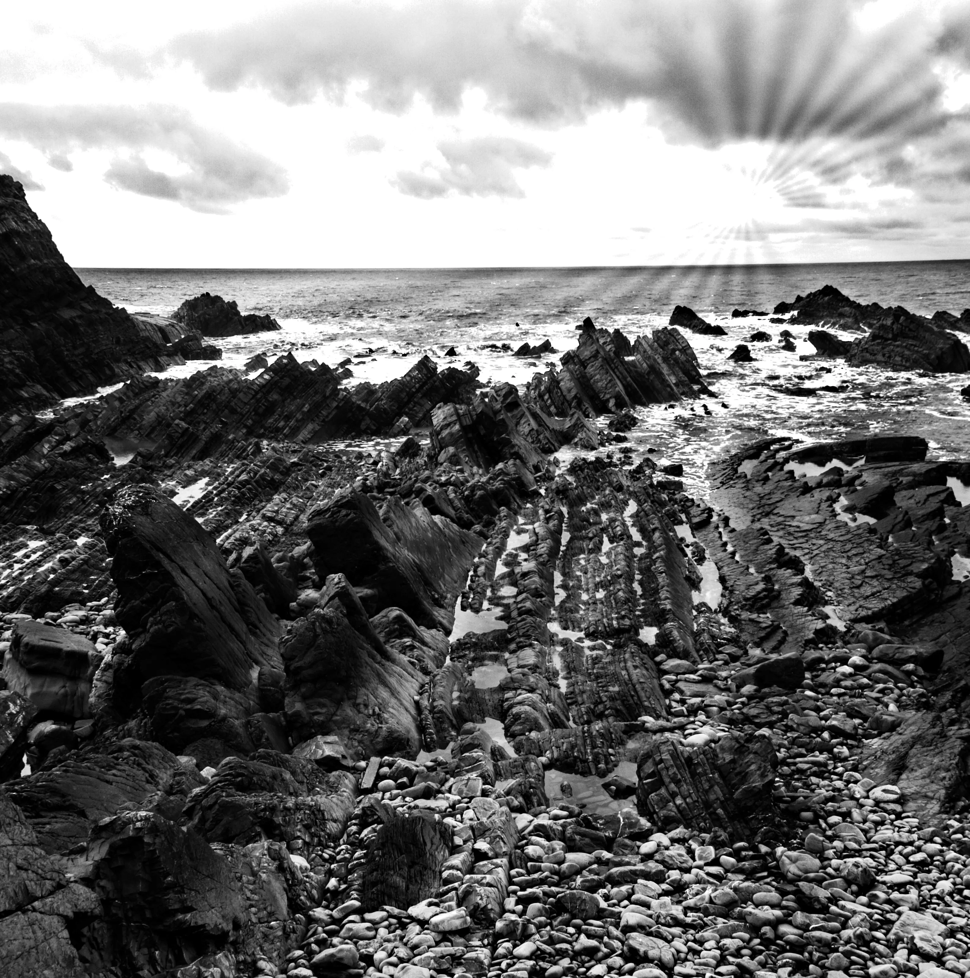 coast in Cornwall England