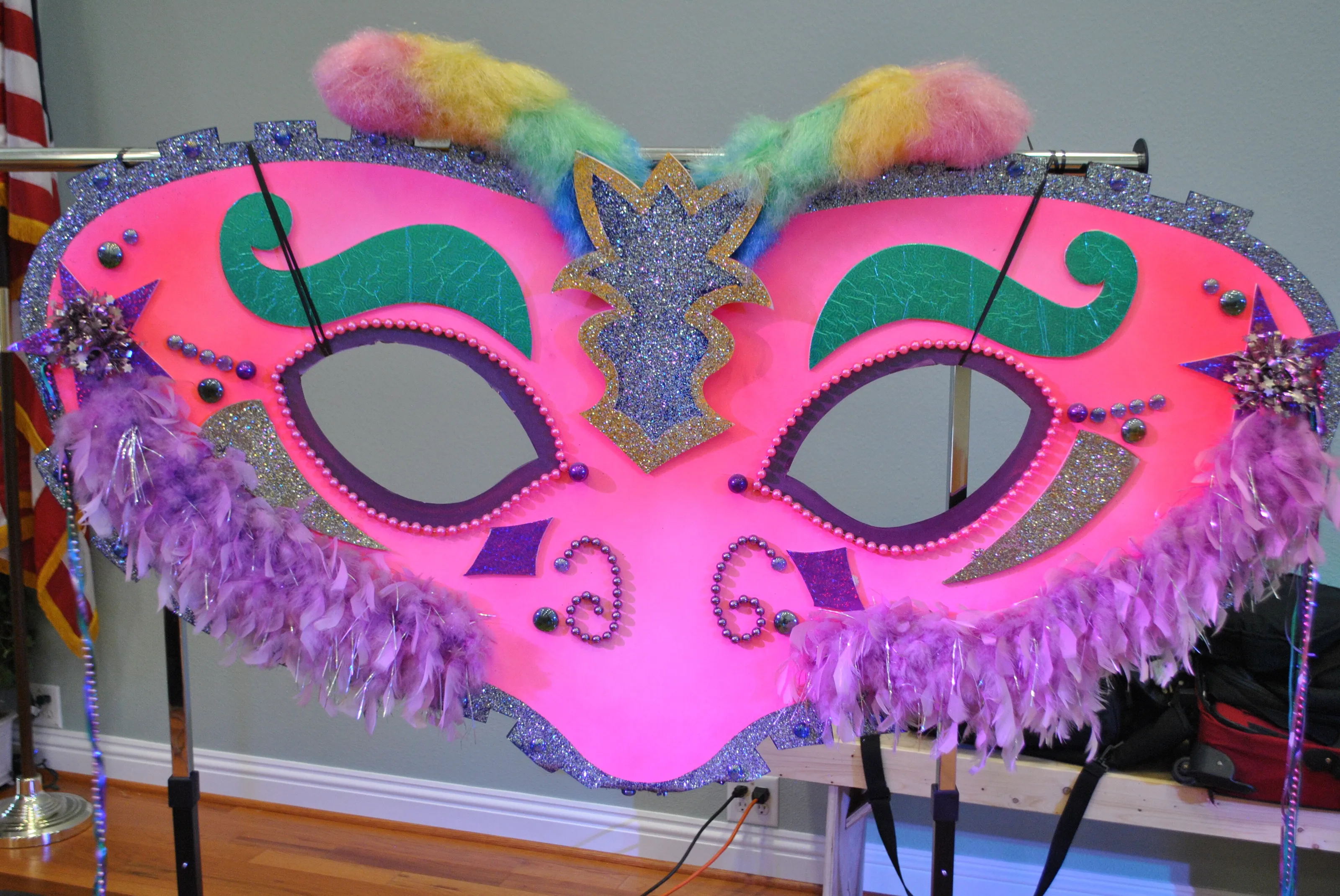 50 foot Mardi Gras Mask!
