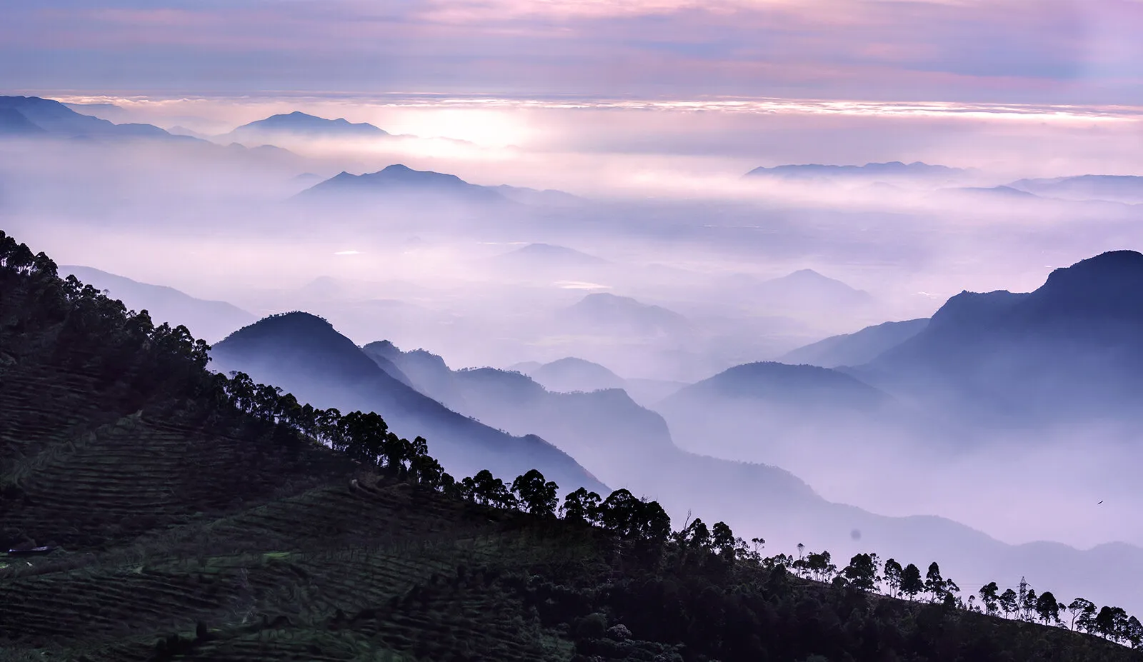 Layers of Cloud and Mountain