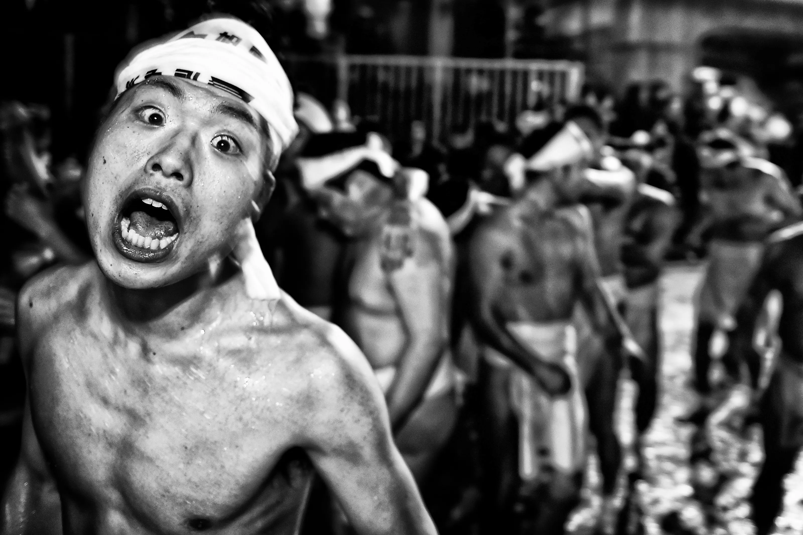 Naked men Festival Okayama Japan