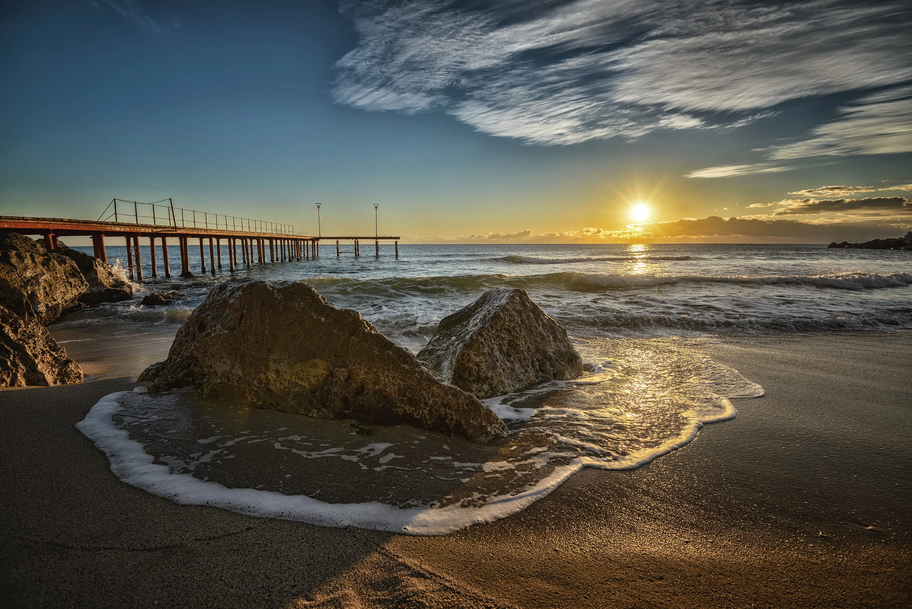 Sunrise over the sea