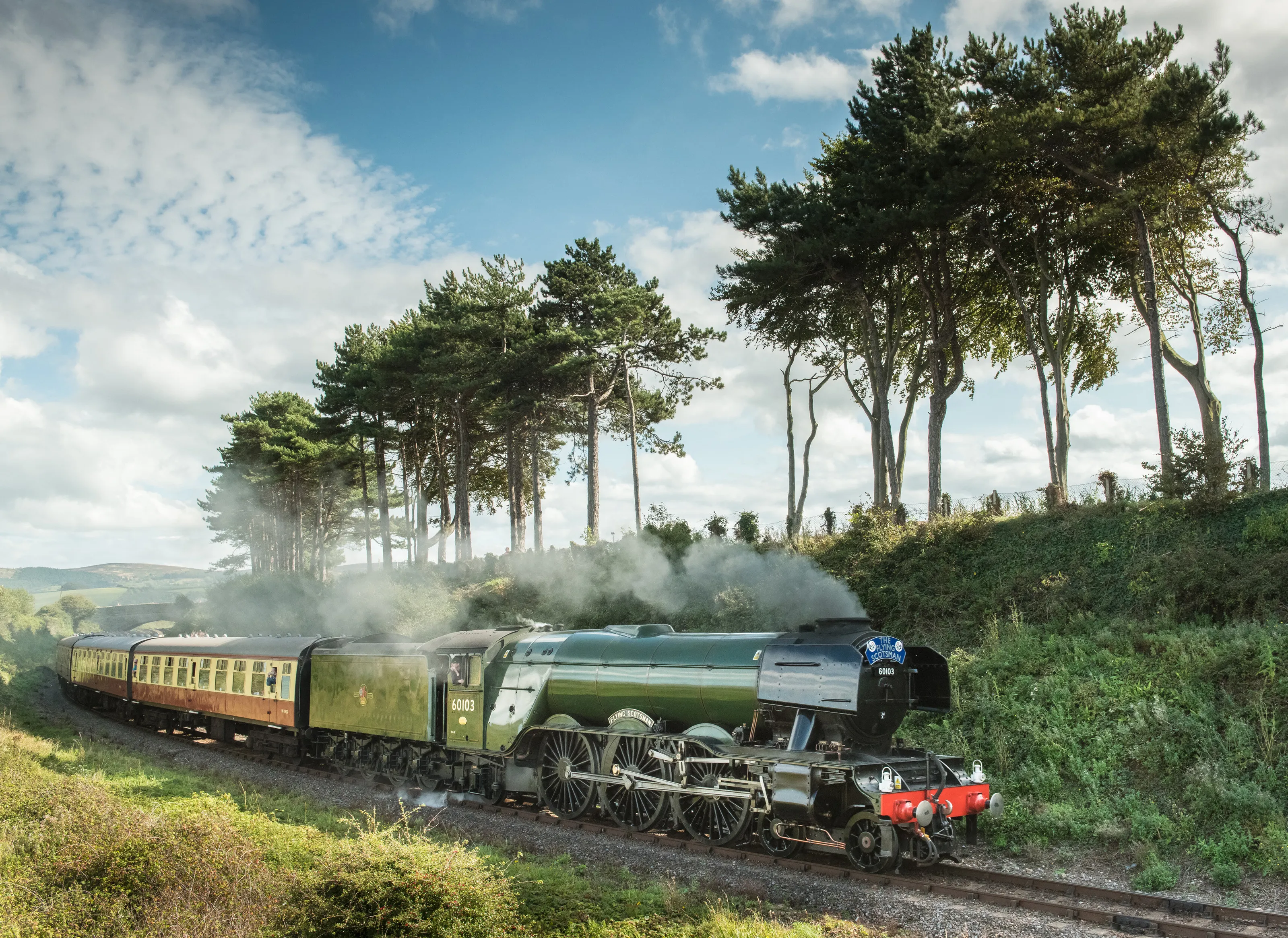 Flying Scotsman near Watchett