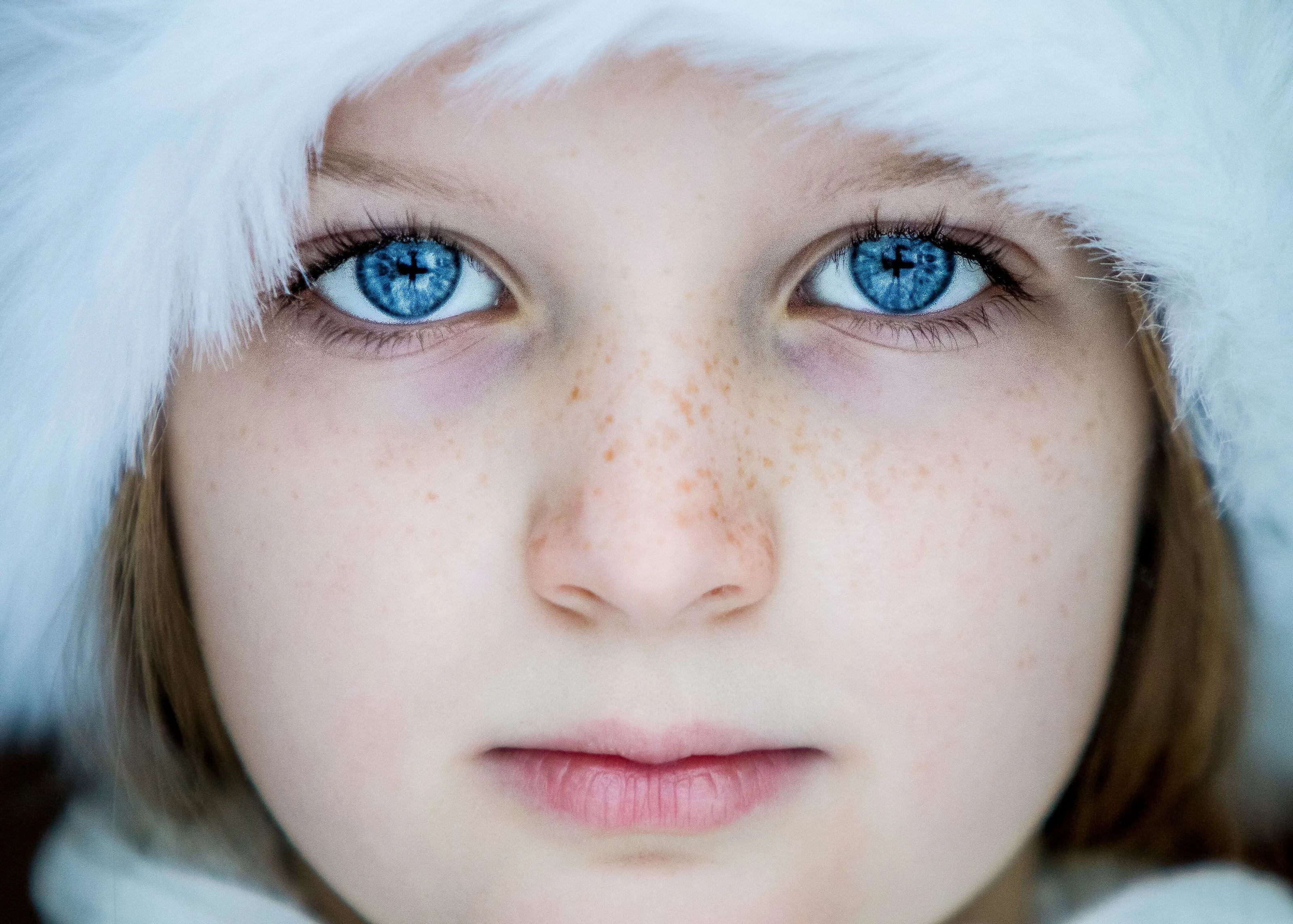 Young Girl Focussed on Winter