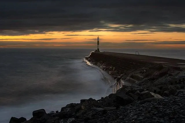 Sunset by Aberystwyth Harbour