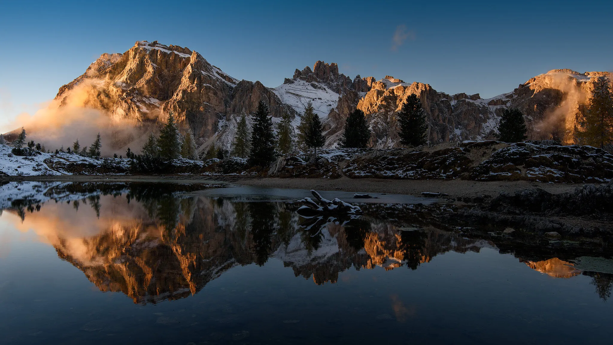 Sunset in the Dolomites