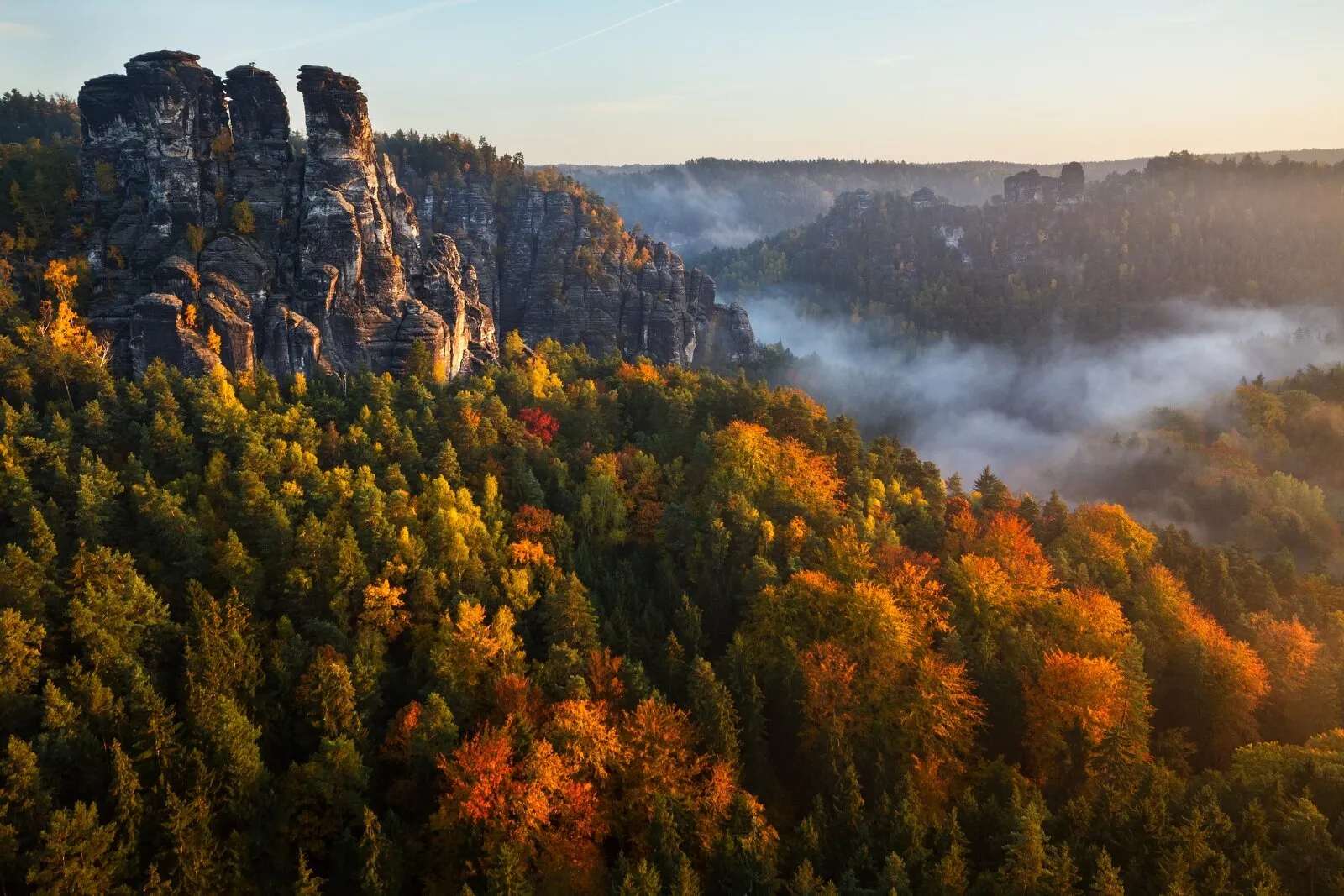 Bastei in the autumn colours