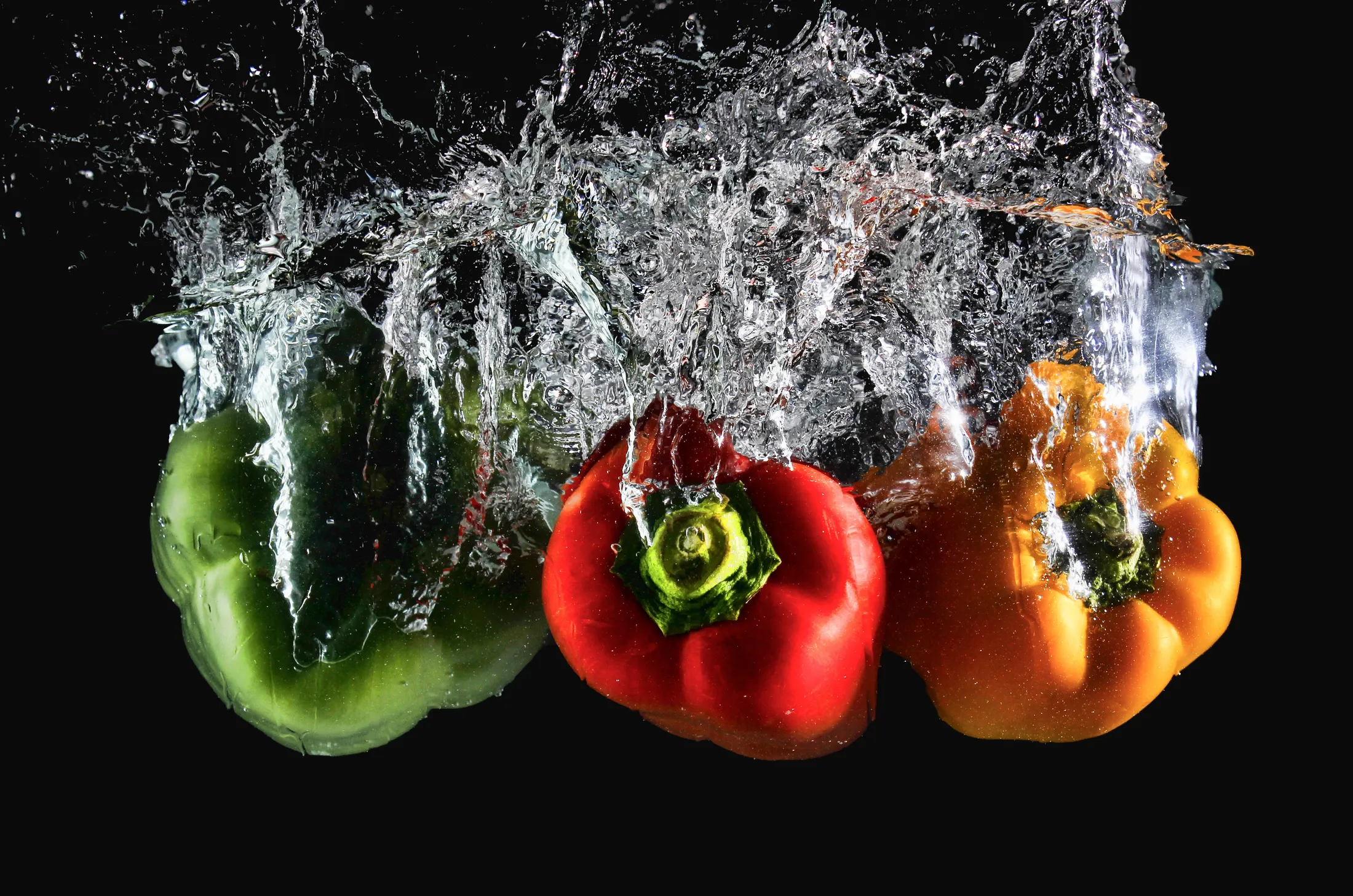 trio pepper colour splash
