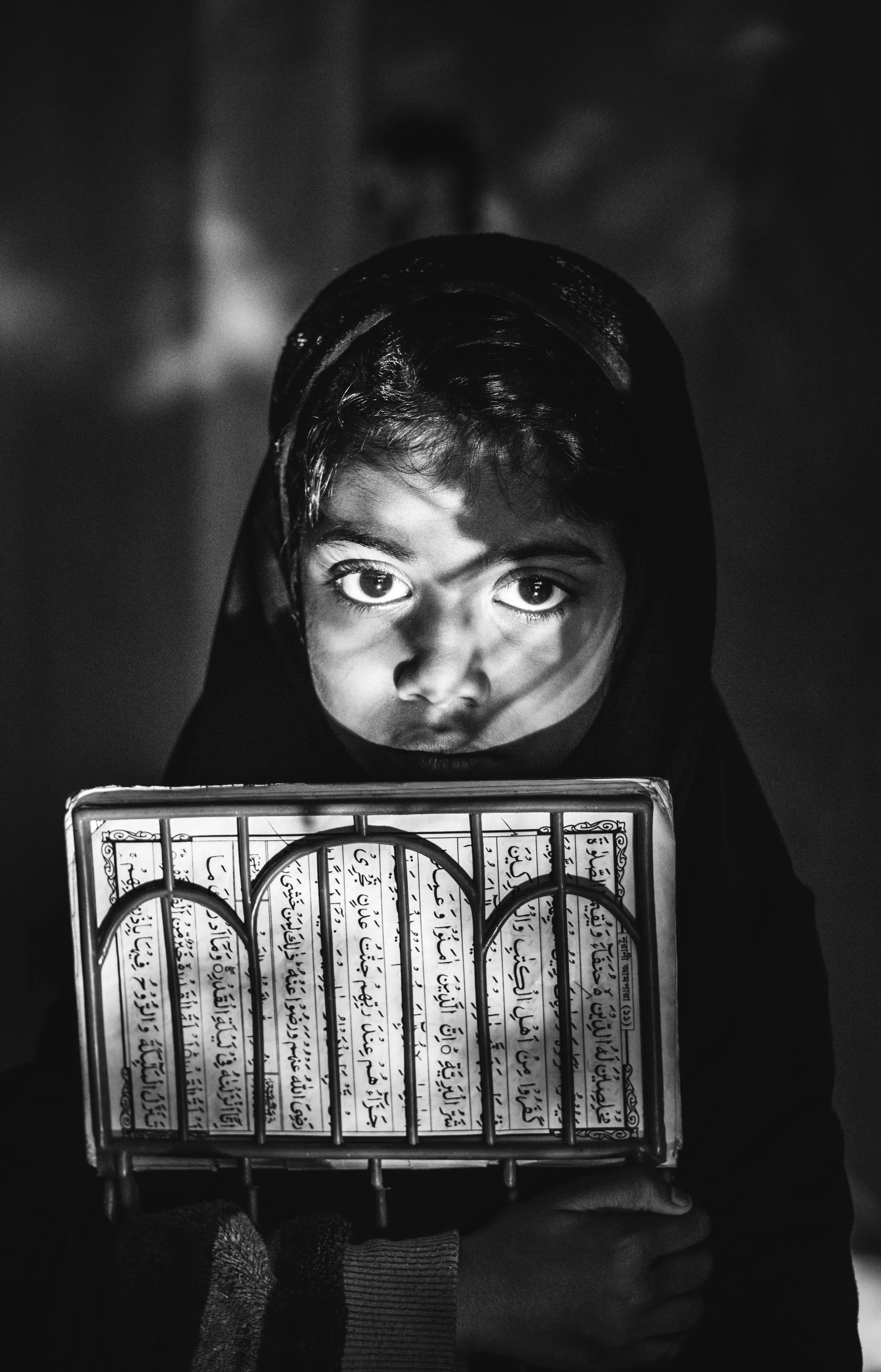 illuminated girl