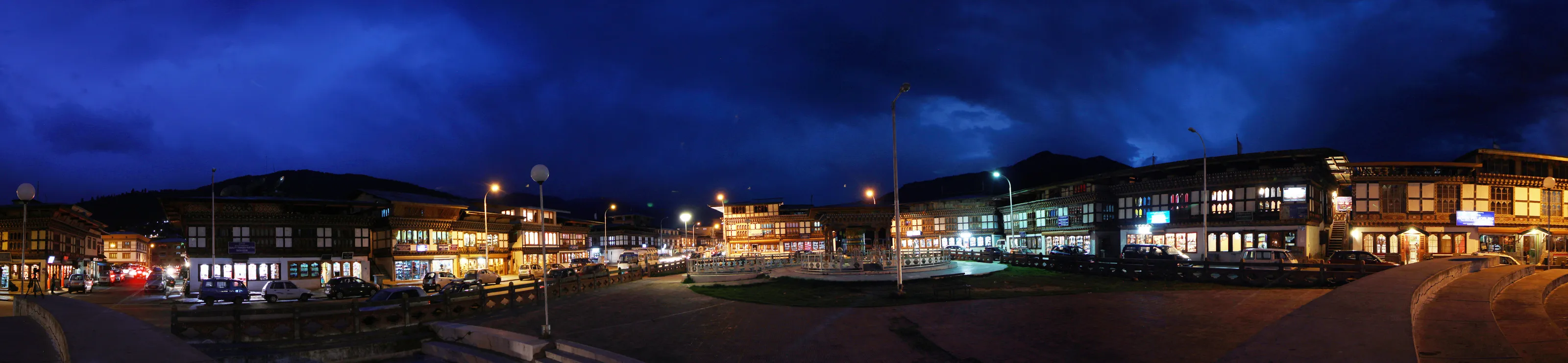 cityscape of bhutan market