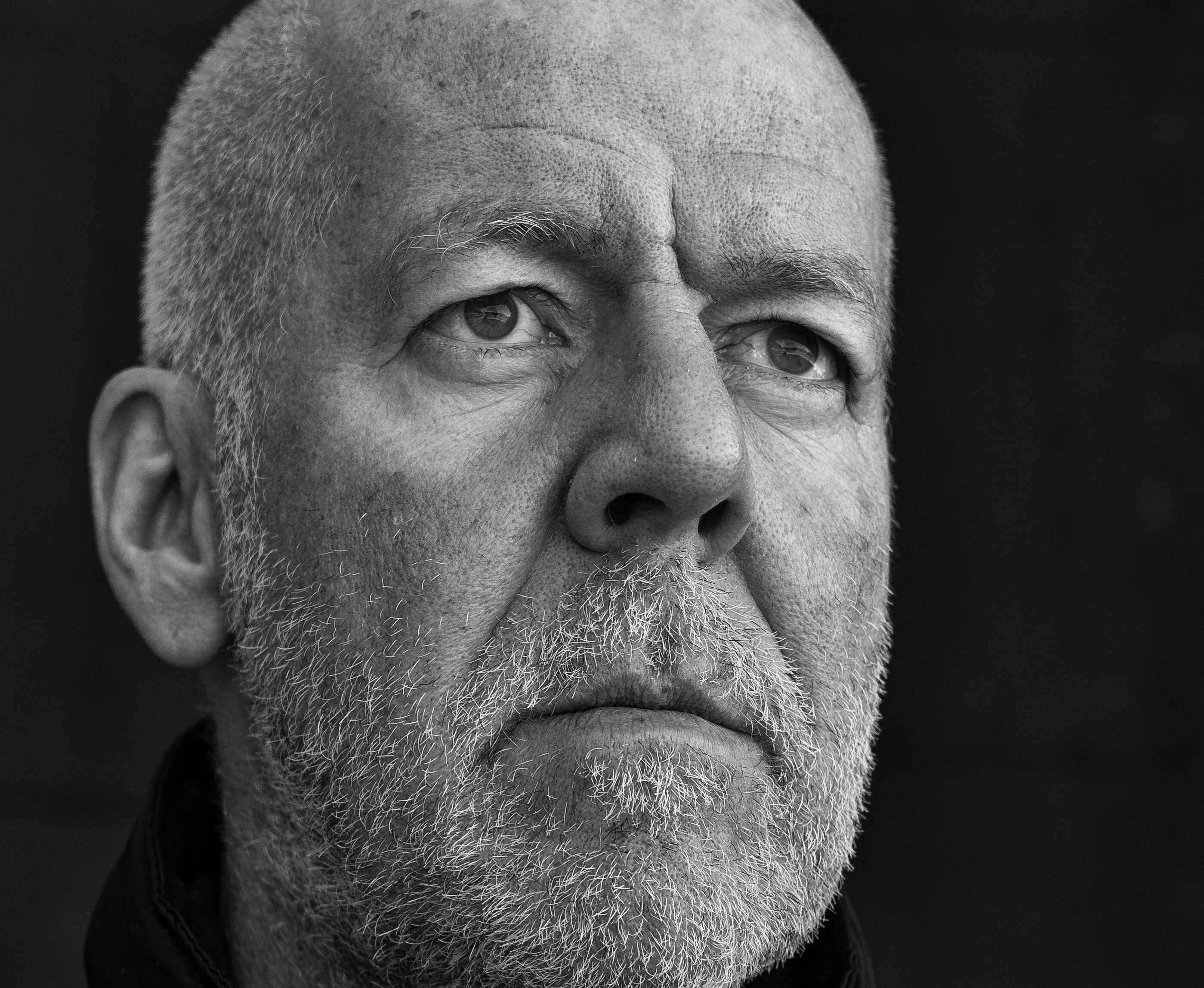 Black and white portrait